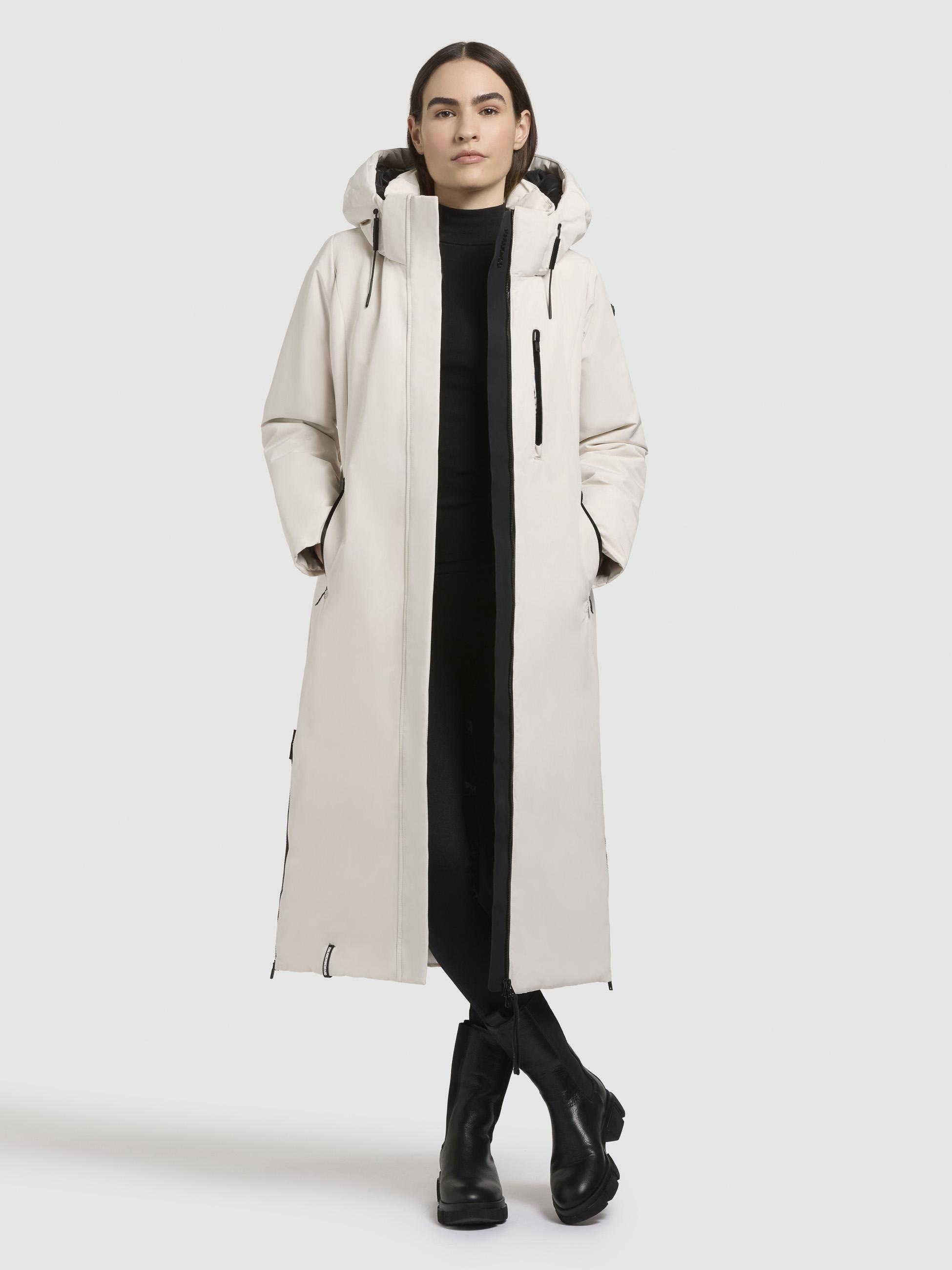 khujo Wintermantel »Lofi2-YM«, Langer Damen Winterparka mit Kapuze