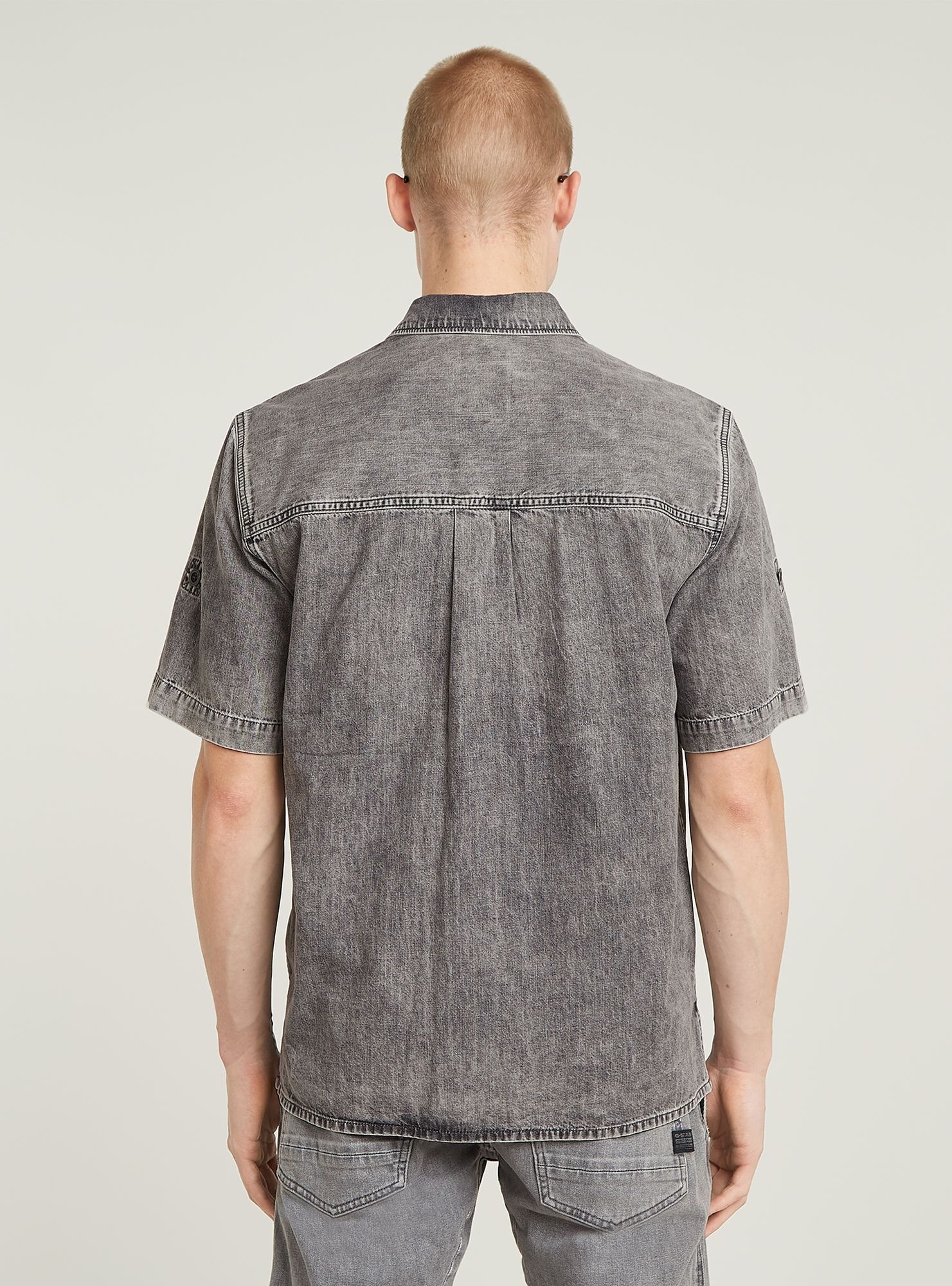 G-STAR Langarmshirt "Slanted Double Pocket Regular Hemd" günstig online kaufen