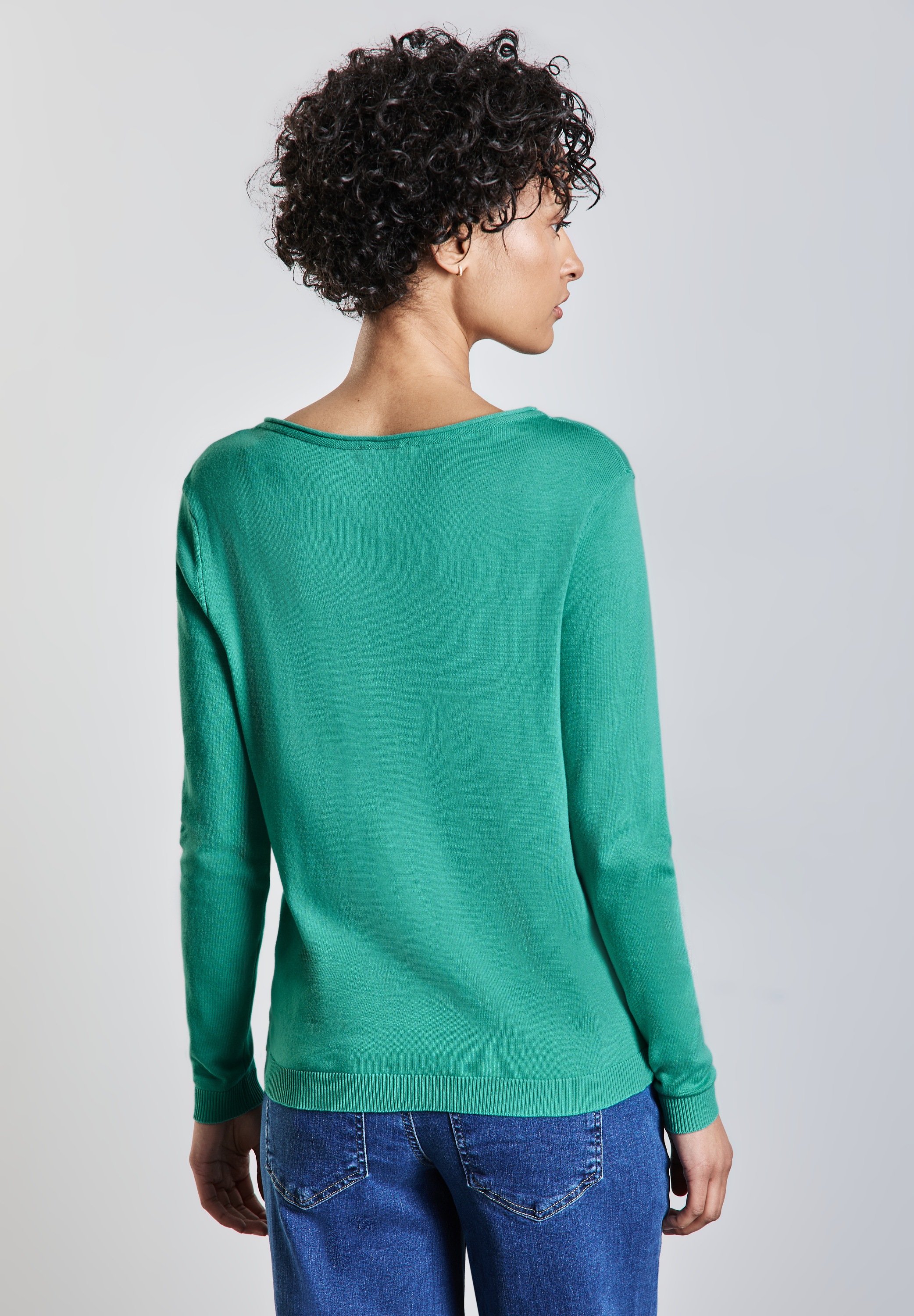 STREET ONE Strickpullover, mit U-Boot-Ausschnitt