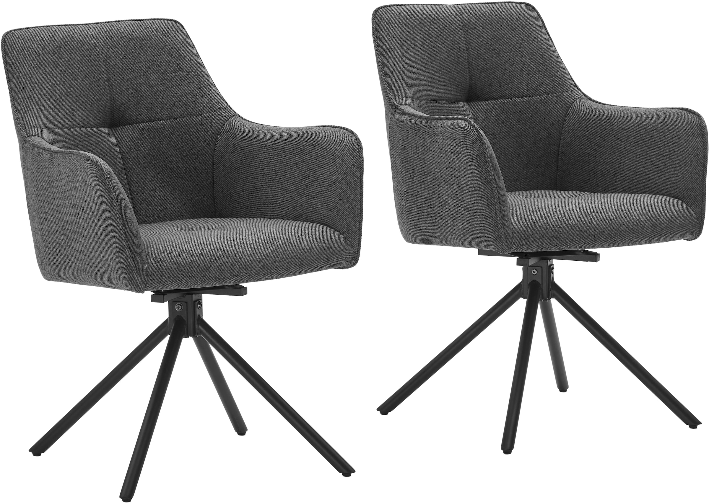 OTTO home Drehstuhl "Haily" (Set) Struktur (100% Polyester) hochwertiger St günstig online kaufen