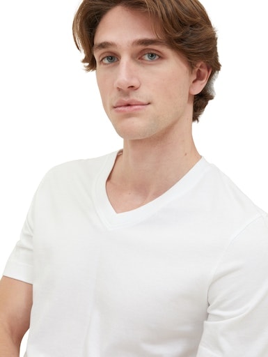 TOM TAILOR T-Shirt, mit V-Ausschnitt