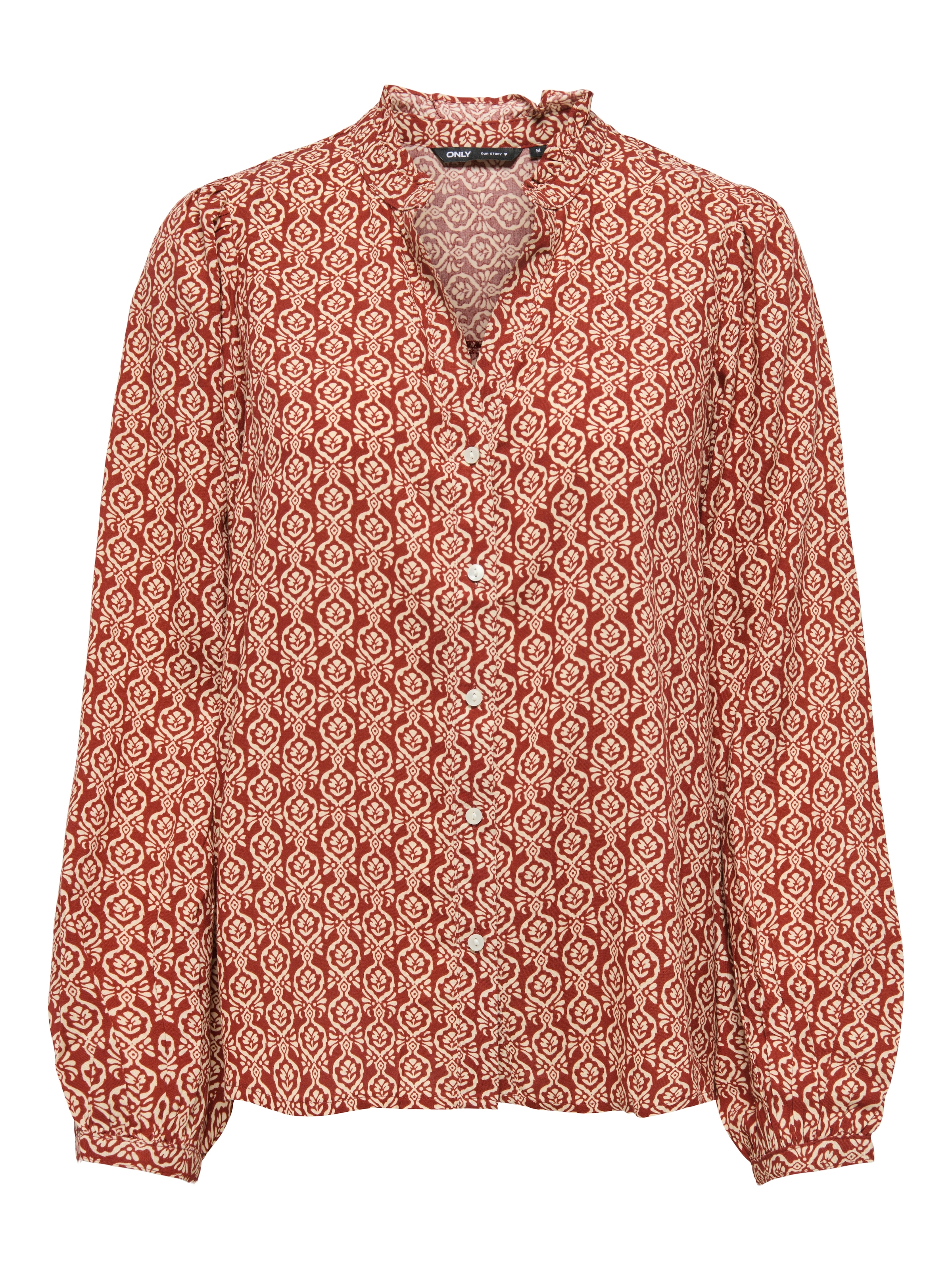 ONLY Langarmbluse "ONLRAYA L/S SHIRT WVN" Viskose, regular fit