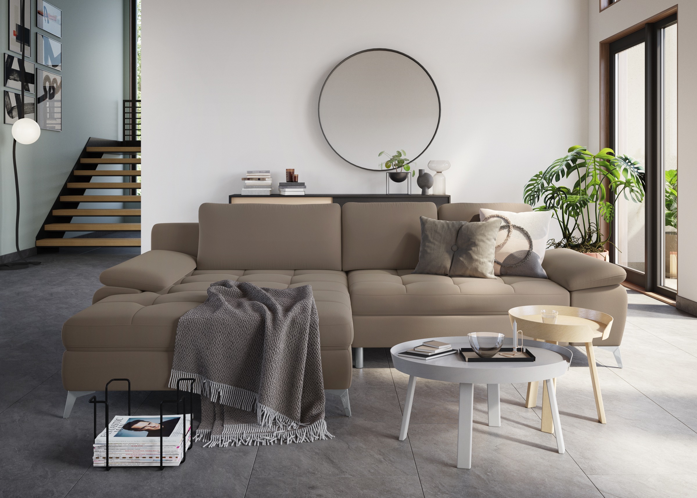 sit&more Ecksofa "Latigo L-Form" mit Mega-Recamiere, wahlweise mit Bettfunk günstig online kaufen