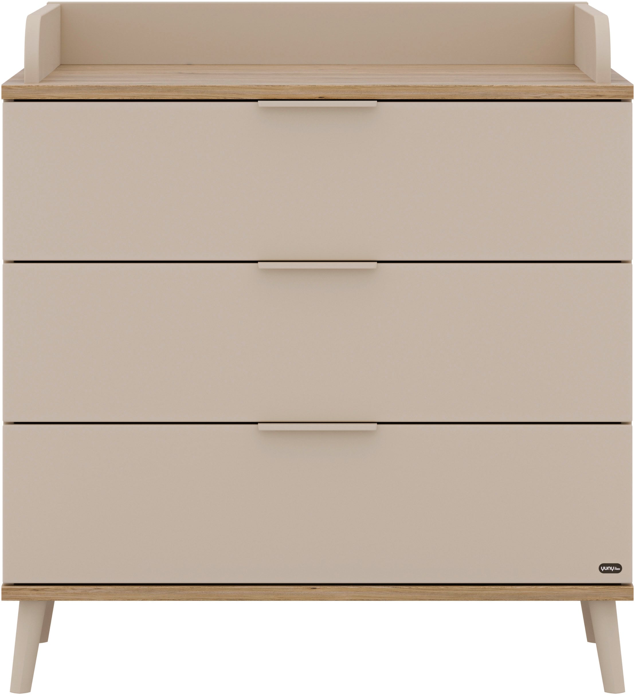 YUNY by PAIDI Wickelkommode "HAZEL in Beige, 3 Schubladen mit Soft-Close, i günstig online kaufen