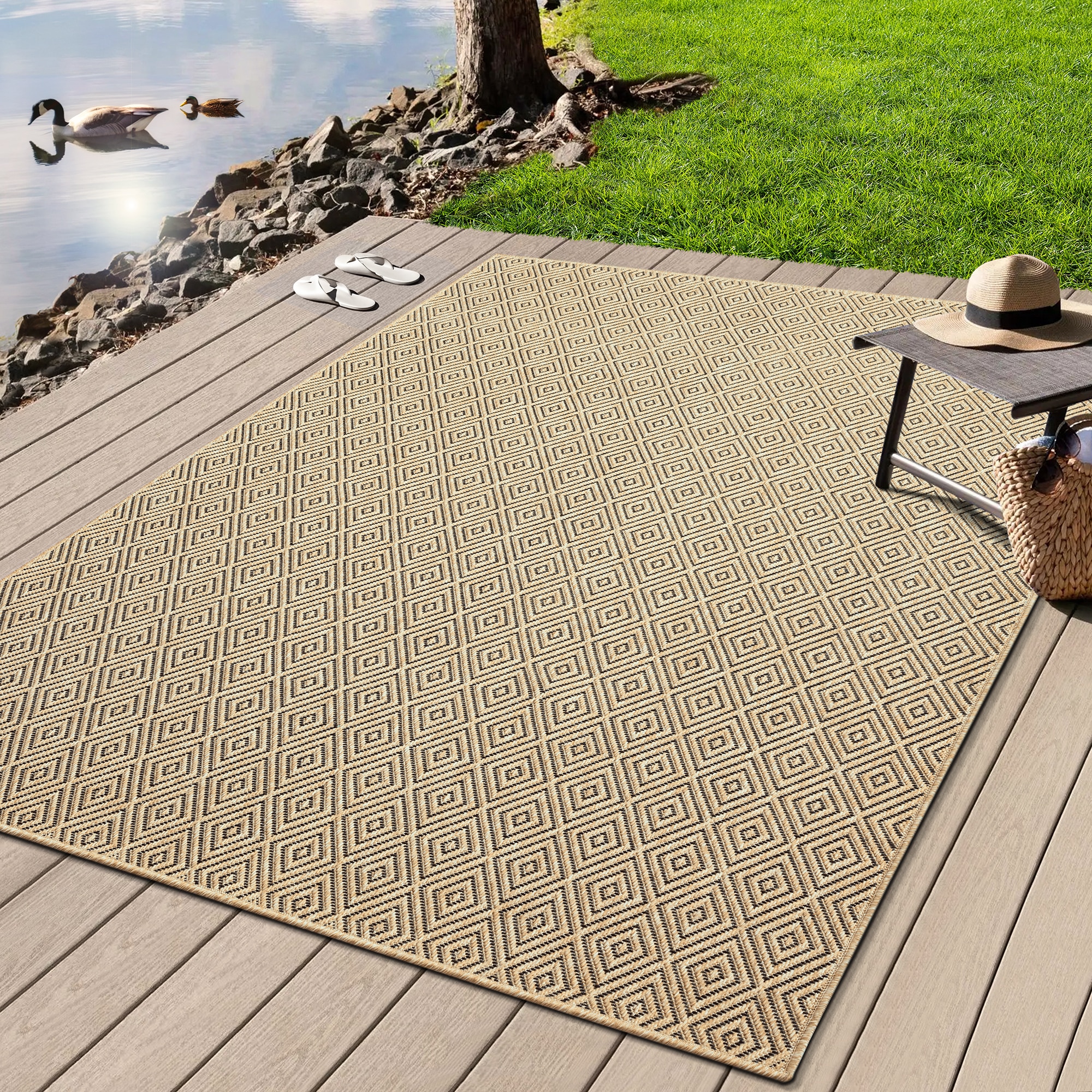 merinos Teppich "Kenzy" rechteckig 10 mm Höhe robuster In- und Outdoor Tepp günstig online kaufen