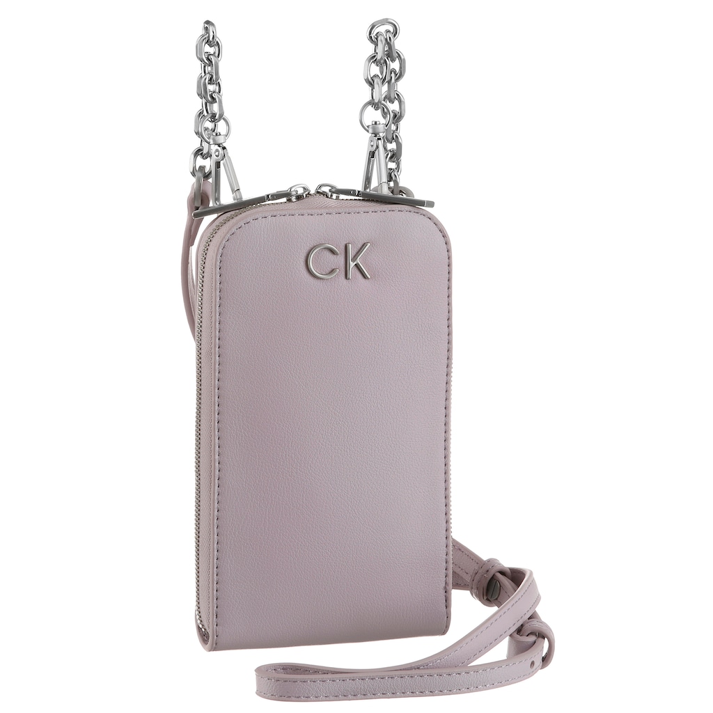 Calvin Klein Handytasche »RE-LOCK PHONE CROSSBODY PBL« mit Marken-Emblem vorne