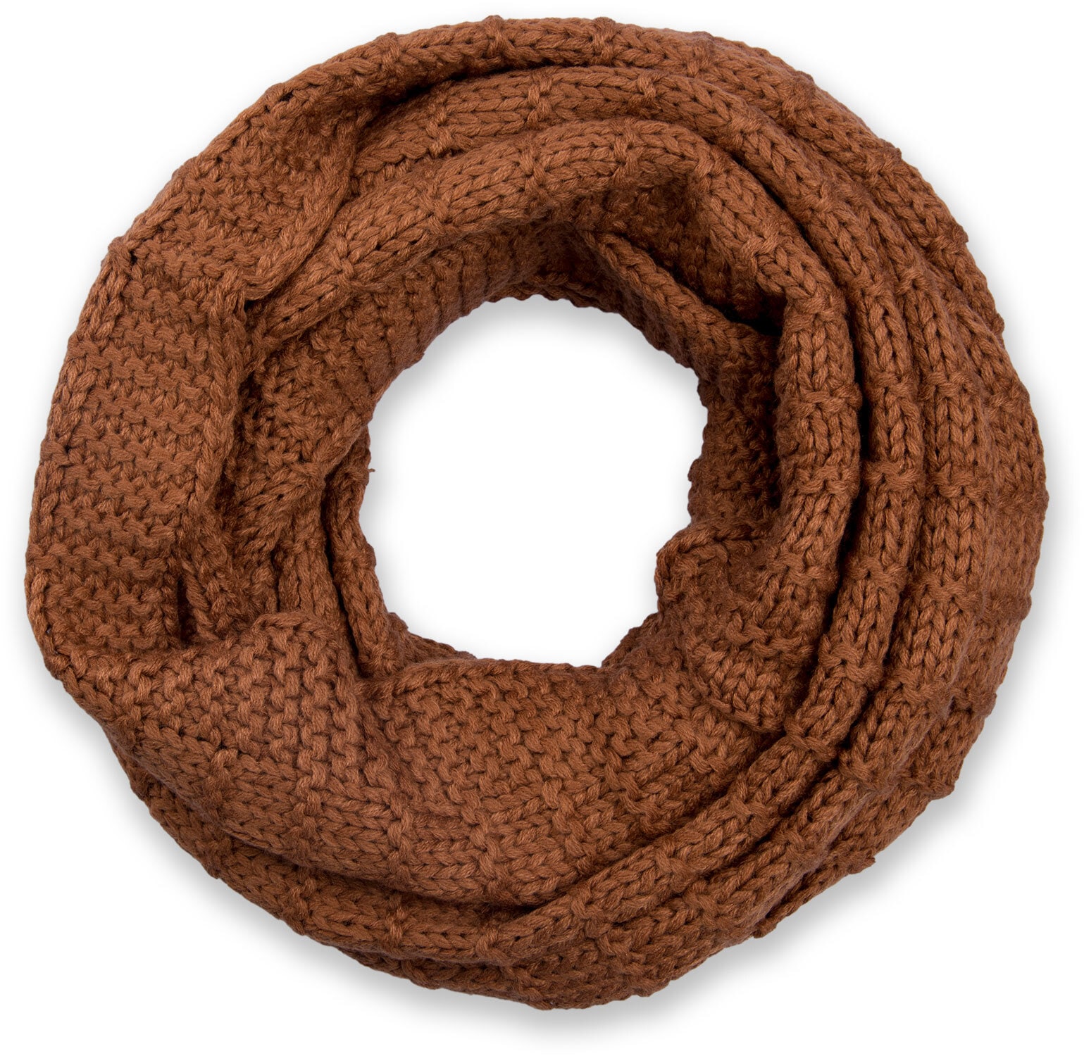 styleBREAKER Strickschal "Strick Loop mit Karomuster" 1 Stk.