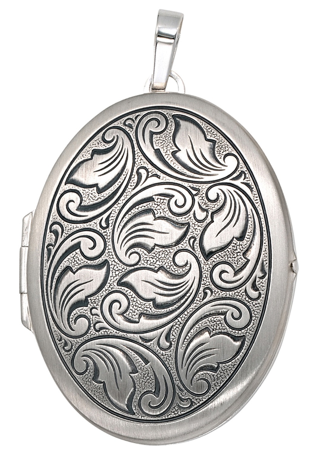 Medallionanhänger JOBO "Anhänger Medaillon oval", silber (silber 925), Schmuckanhänger, Damen, Silber 925 (Sterlingsilber), 925 Silber 3