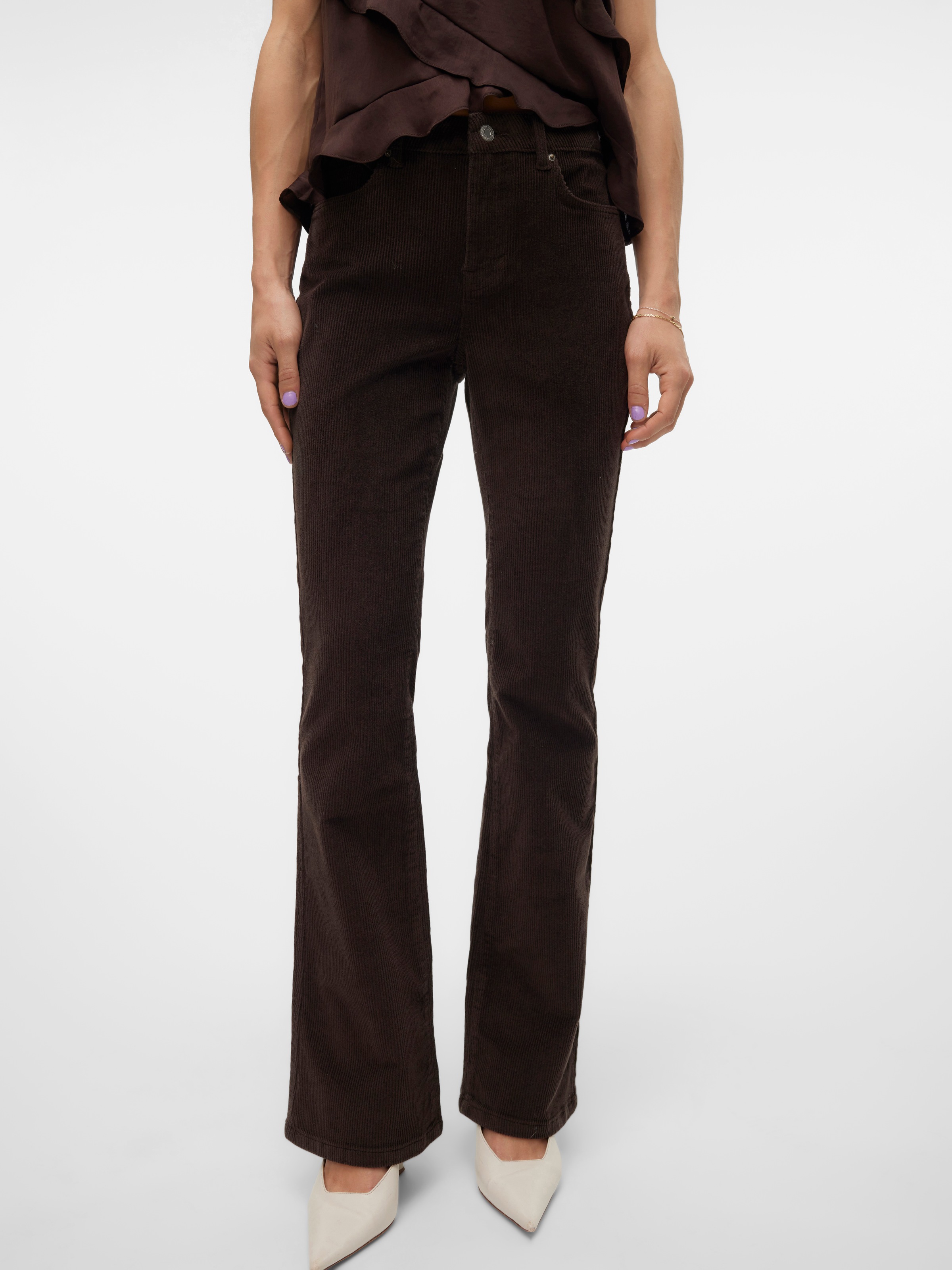 Vero Moda Bootcut-Jeans "VMFLASH MR FLARED CORDUROY PANTS NOOS" günstig online kaufen