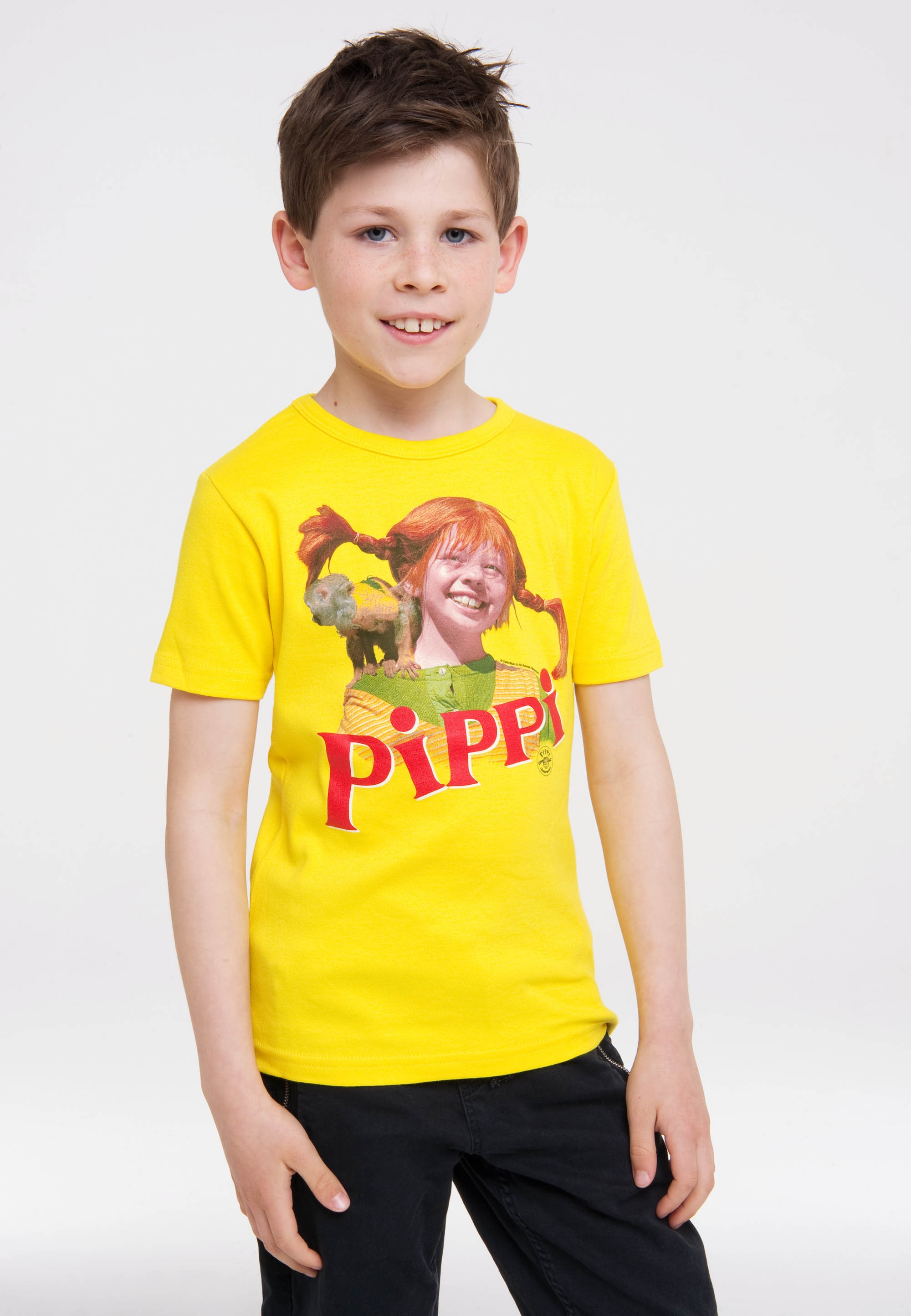 LOGOSHIRT T-Shirt »Pippi Langstrumpf & Herr Nilsson«, mit Langstrumpf-Frontdruck