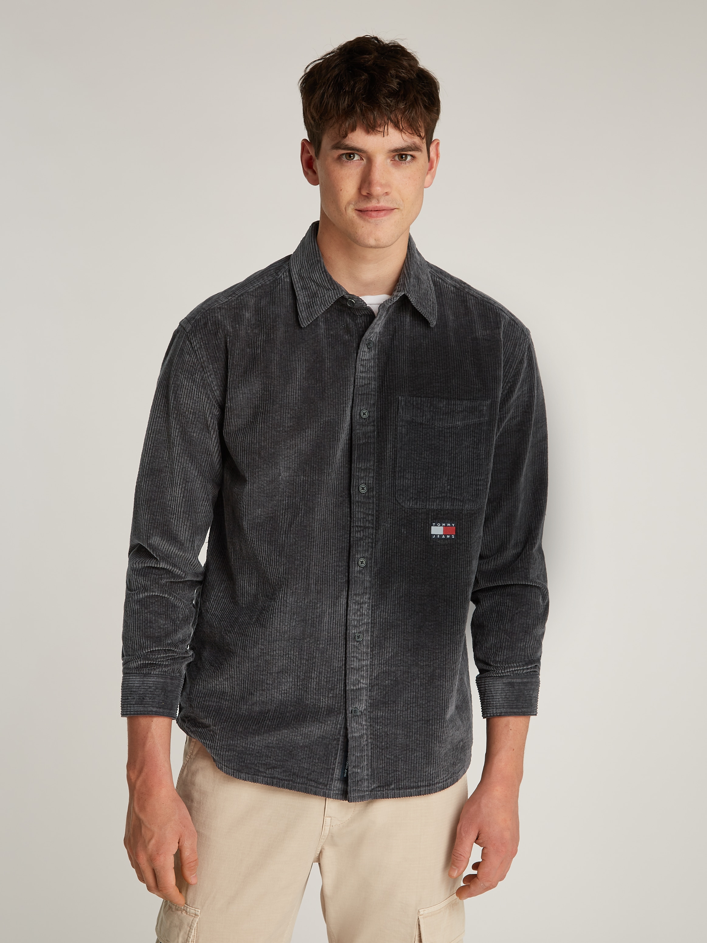 Tommy Jeans Hemdjacke "TJM RLX CHUNKY CORD SHIRT", in Cord-Optik günstig online kaufen