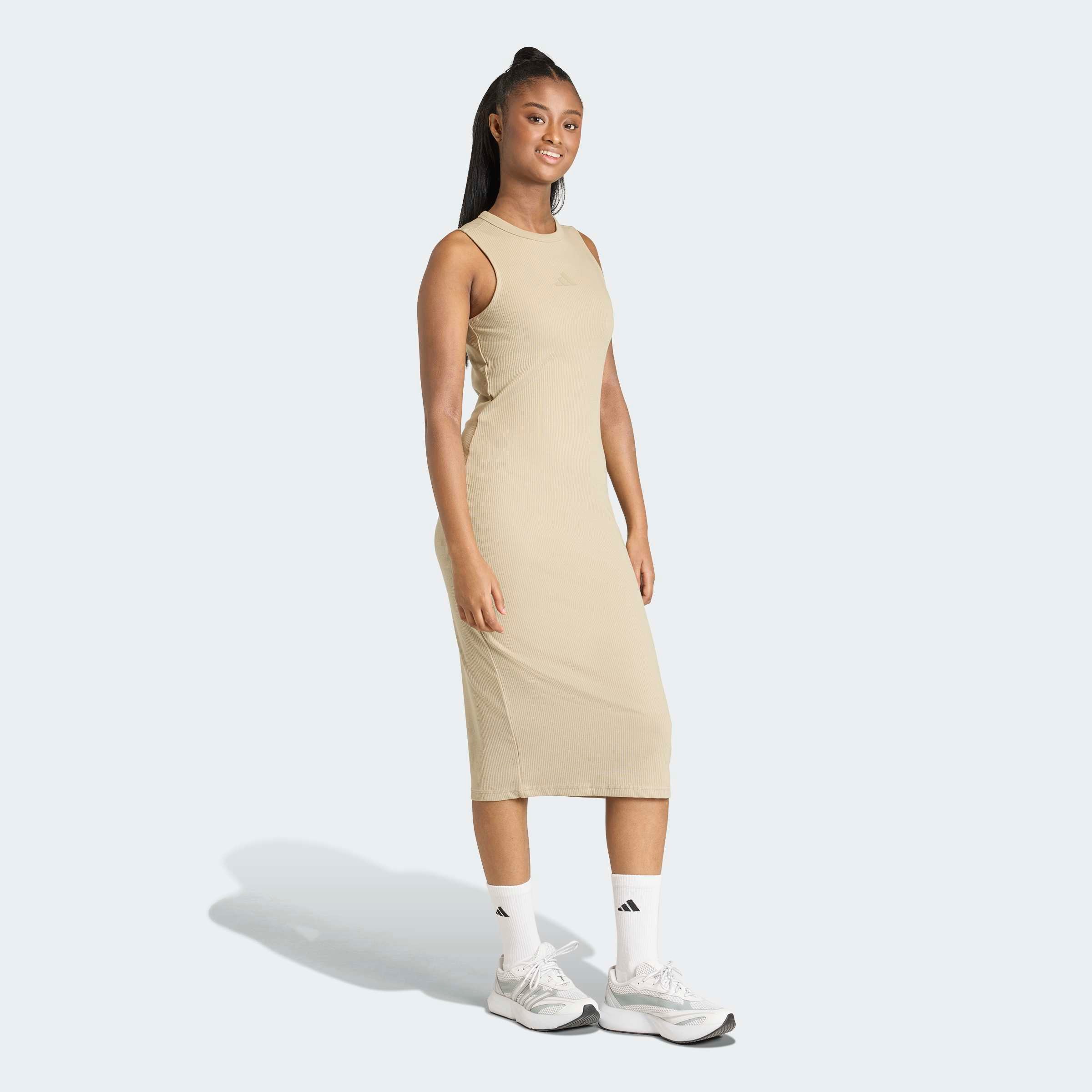 adidas Sportswear Shirtkleid "W ALL SZN RB DR" für Erwachsene geeignet, ohne Verschluss, aus Baumwolle