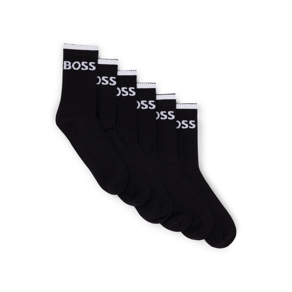 BOSS Businesssocken »6P QS Stripe CC«, (Packung, 6er)