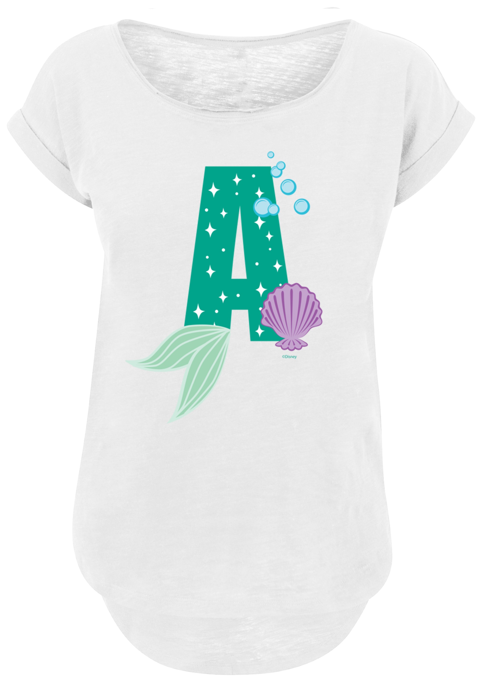 F4NT4STIC T-Shirt »Disney Alphabet A Is For Arielle die Meerjungfrau«, Print