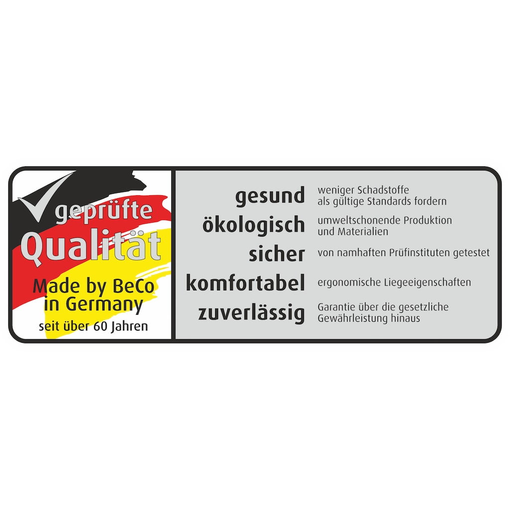 Beco Komfortschaummatratze »Aktiv Pur KS«, 17 cm hoch, Raumgewicht: 28 kg/m³, (1 St.), für alle Schläfertypen geeignet!