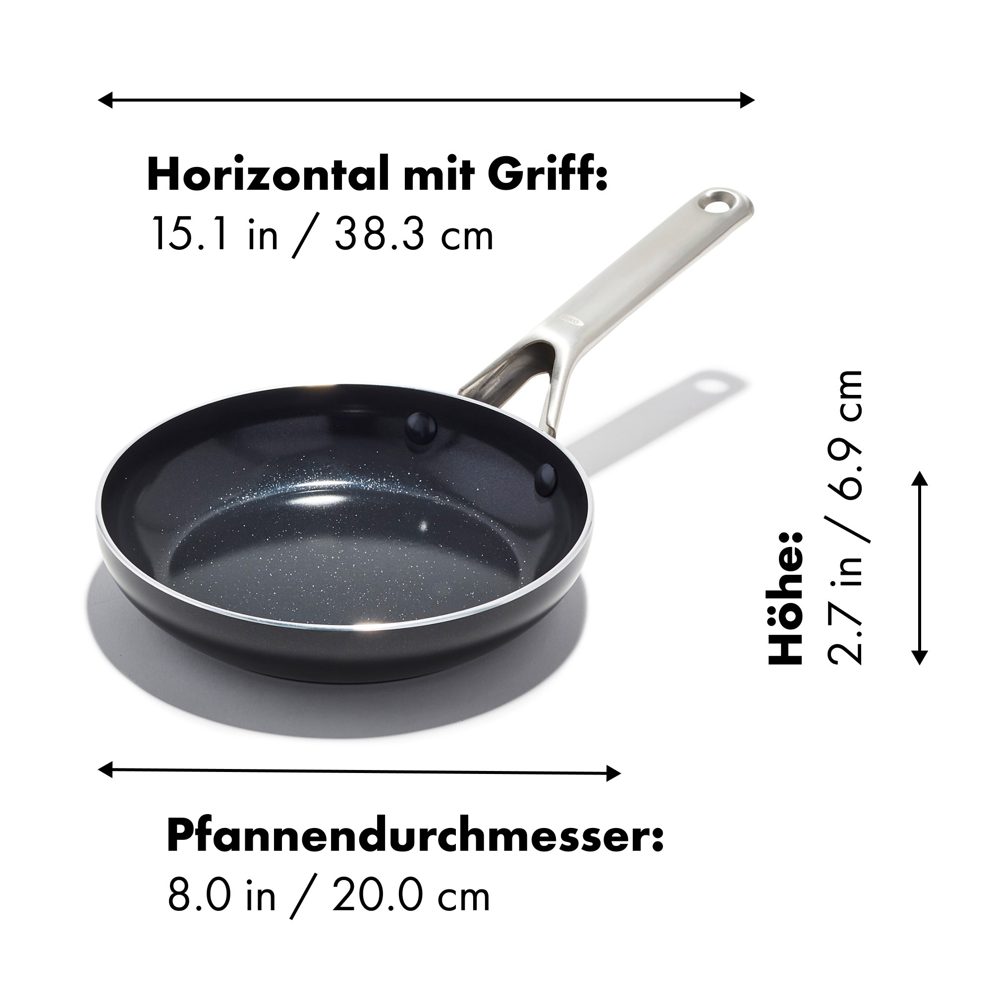 OXO Good Grips Bratpfanne »Antihaft Agility Pfanne« Aluminium 1 tlg. Kochen im Alltag leicht gemacht