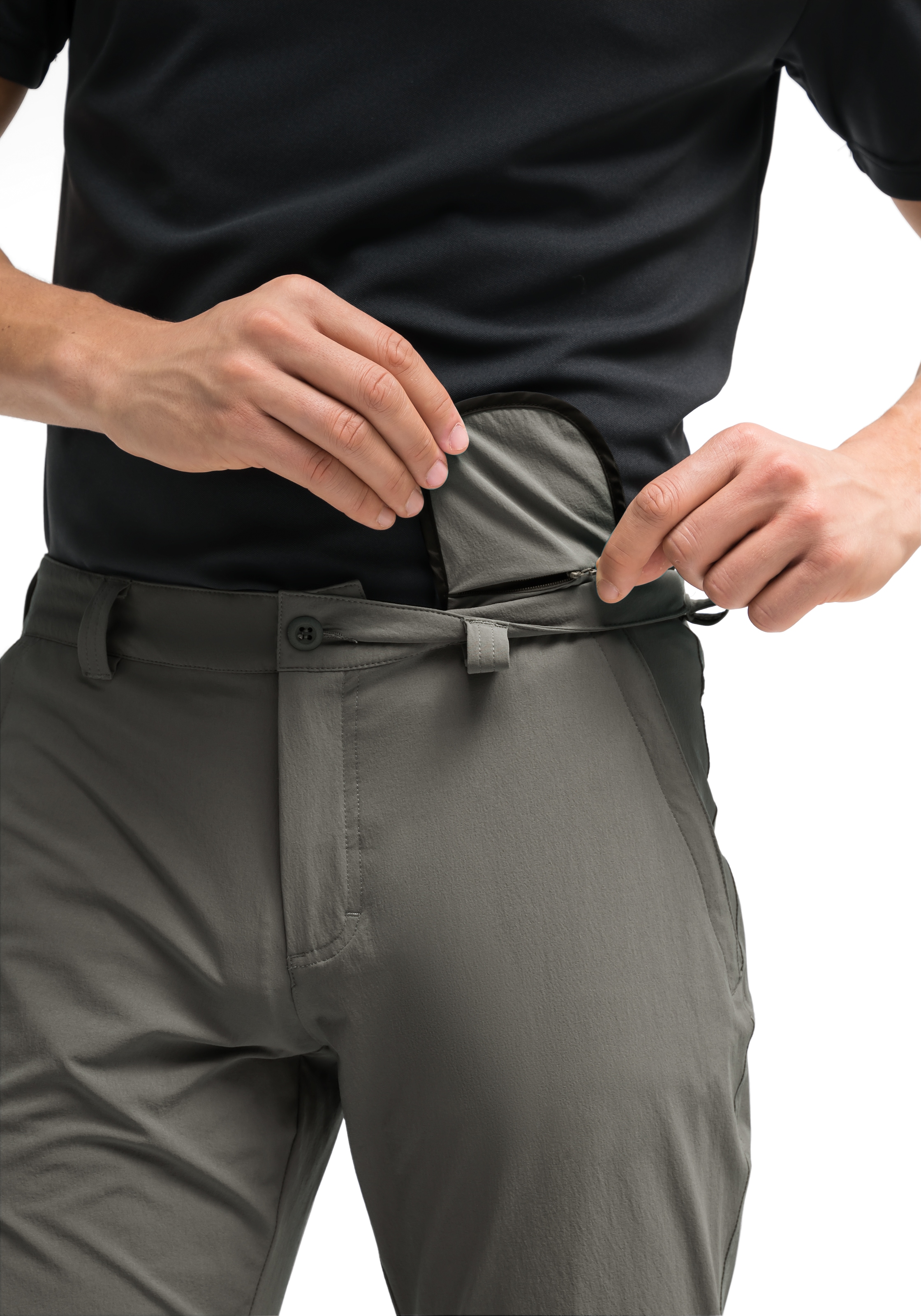 Maier Sports Funktionshose »Torid slim«, Herren Wanderhose, atmungsaktive Outdoor-Hose, 4 Taschen, Slim Fit