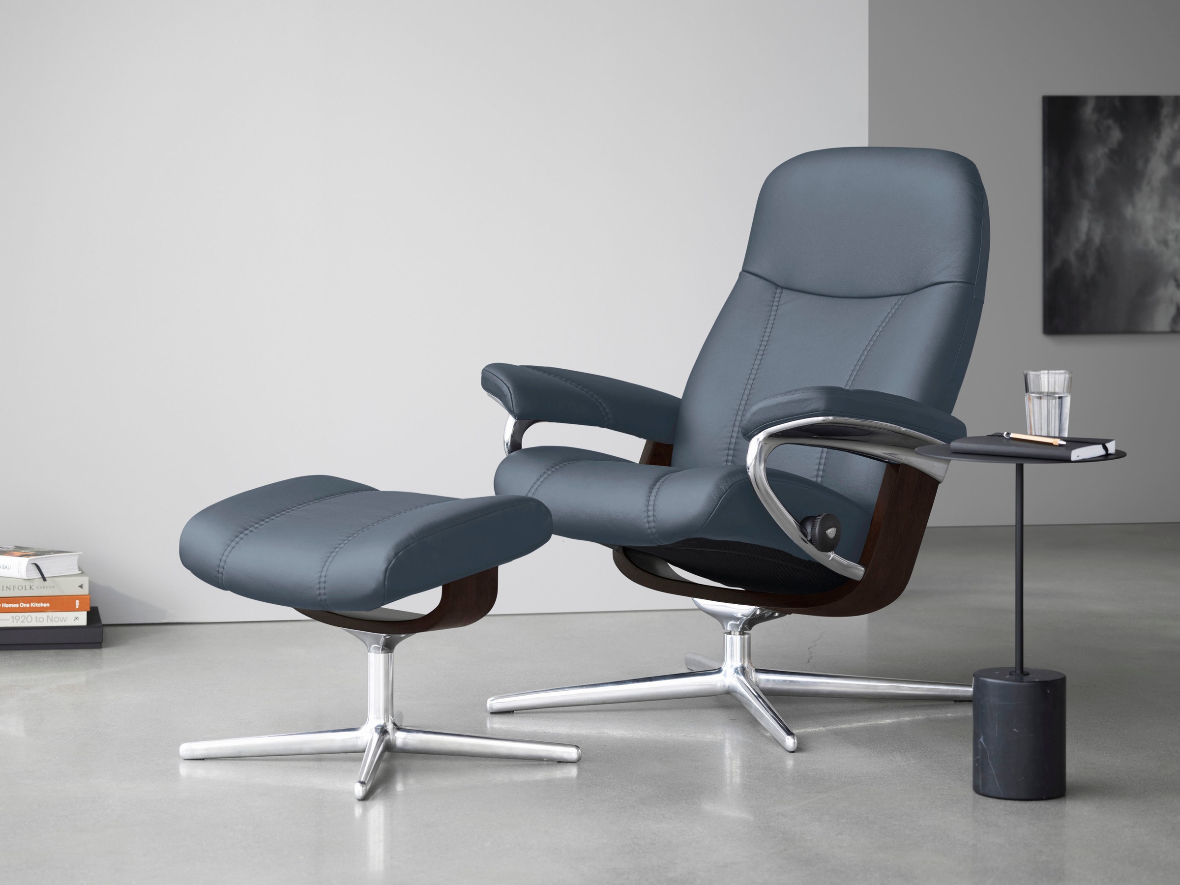 Stressless Relaxsessel "Consul" mit Cross Base, Größe S, M & L, Holzakzent günstig online kaufen