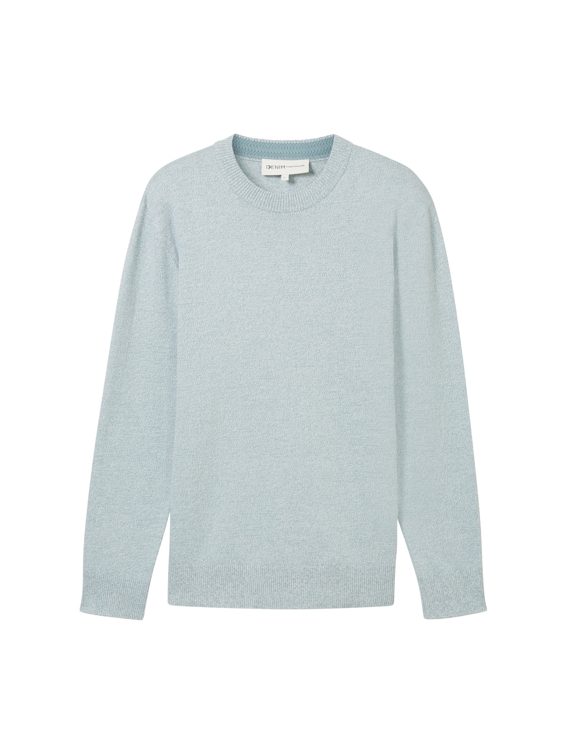 TOM TAILOR Denim Strickpullover, in melierter Optik
