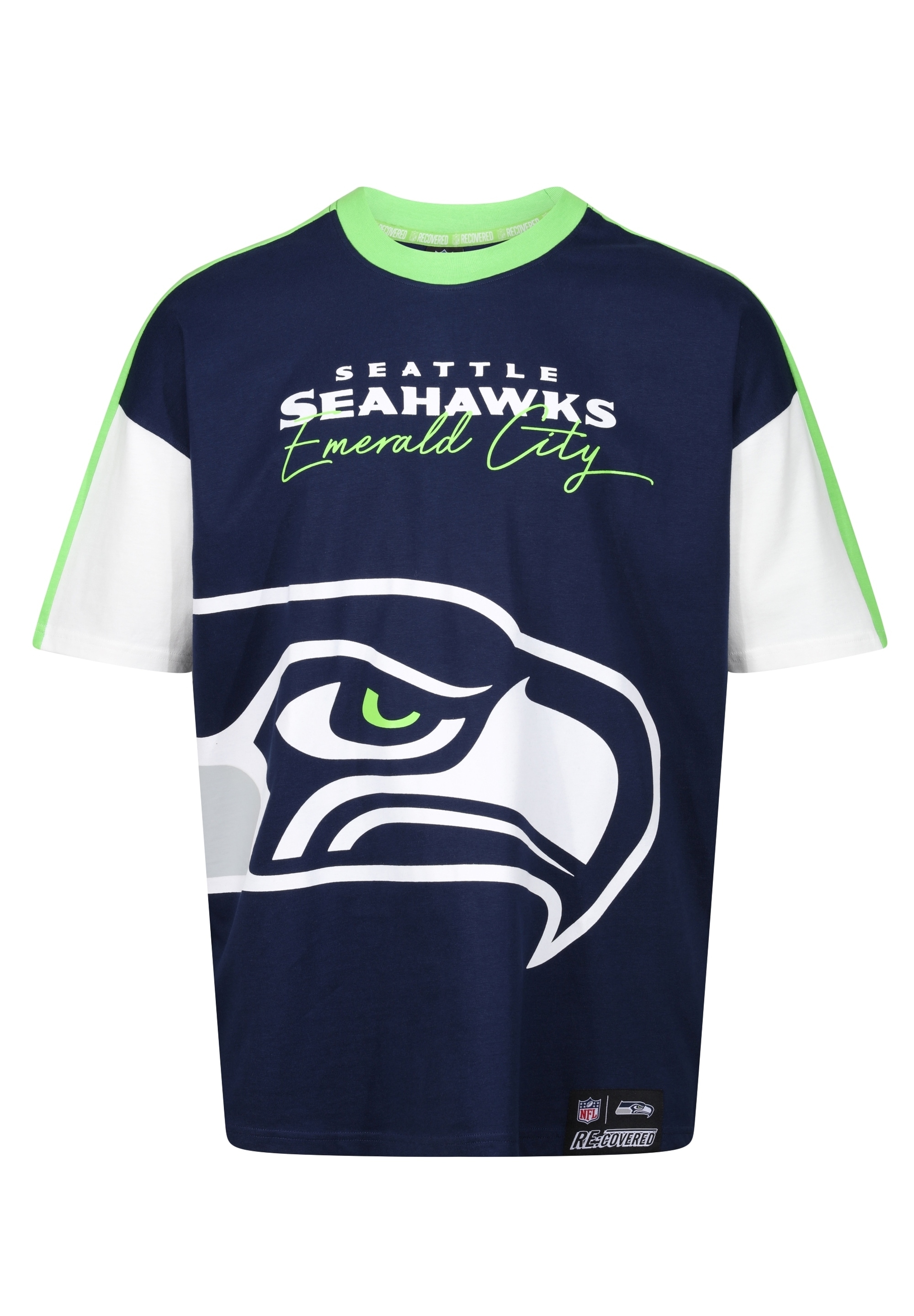 Recovered T-Shirt »NFL Seahawks Seattle Cut and Sew Oversized«, für alle Seattle Seahawks-Fans