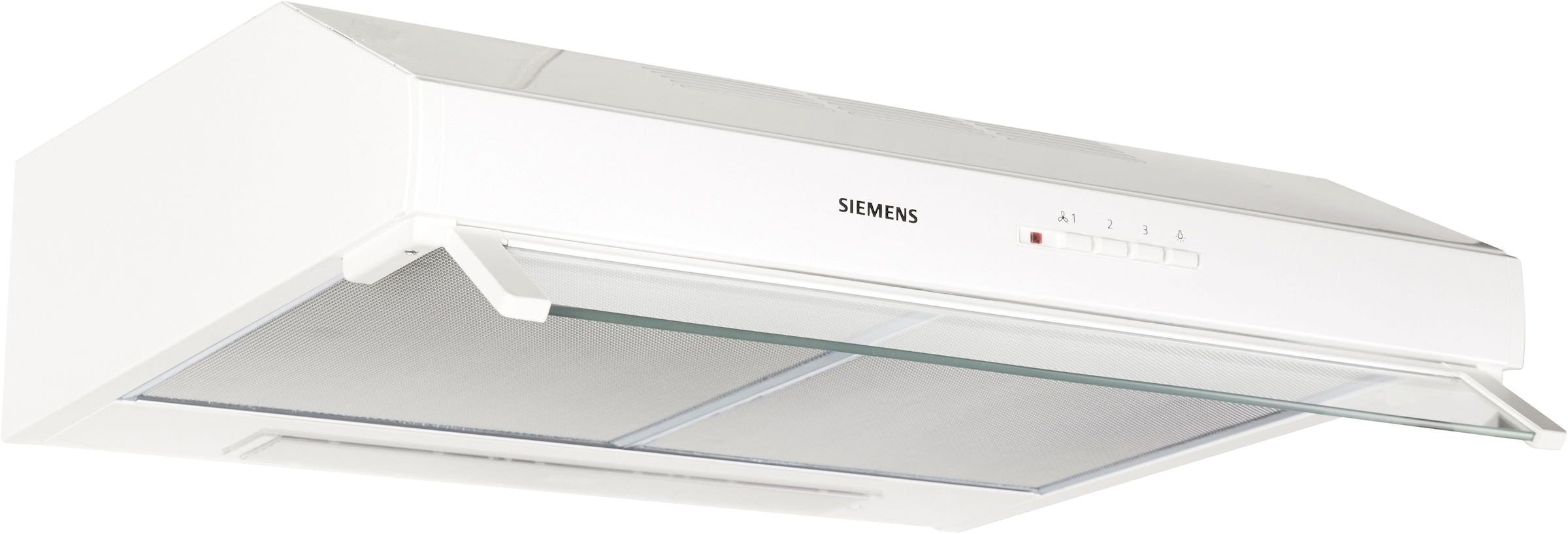 SIEMENS Unterbauhaube "LU63LCC20", B:60cm H:15cm T:48,2cm, silber, Dunstabzugshauben, Optimale & energiesparende LED-Beleuchtung