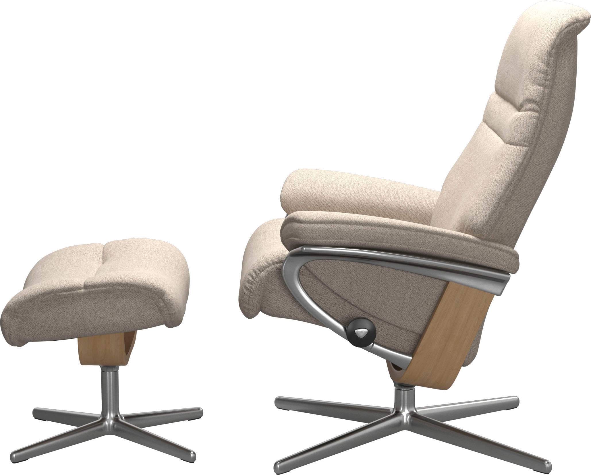 Stressless® Fußhocker »Sunrise«, mit Cross Base, Größe S, M & L, Holzakzent Eiche