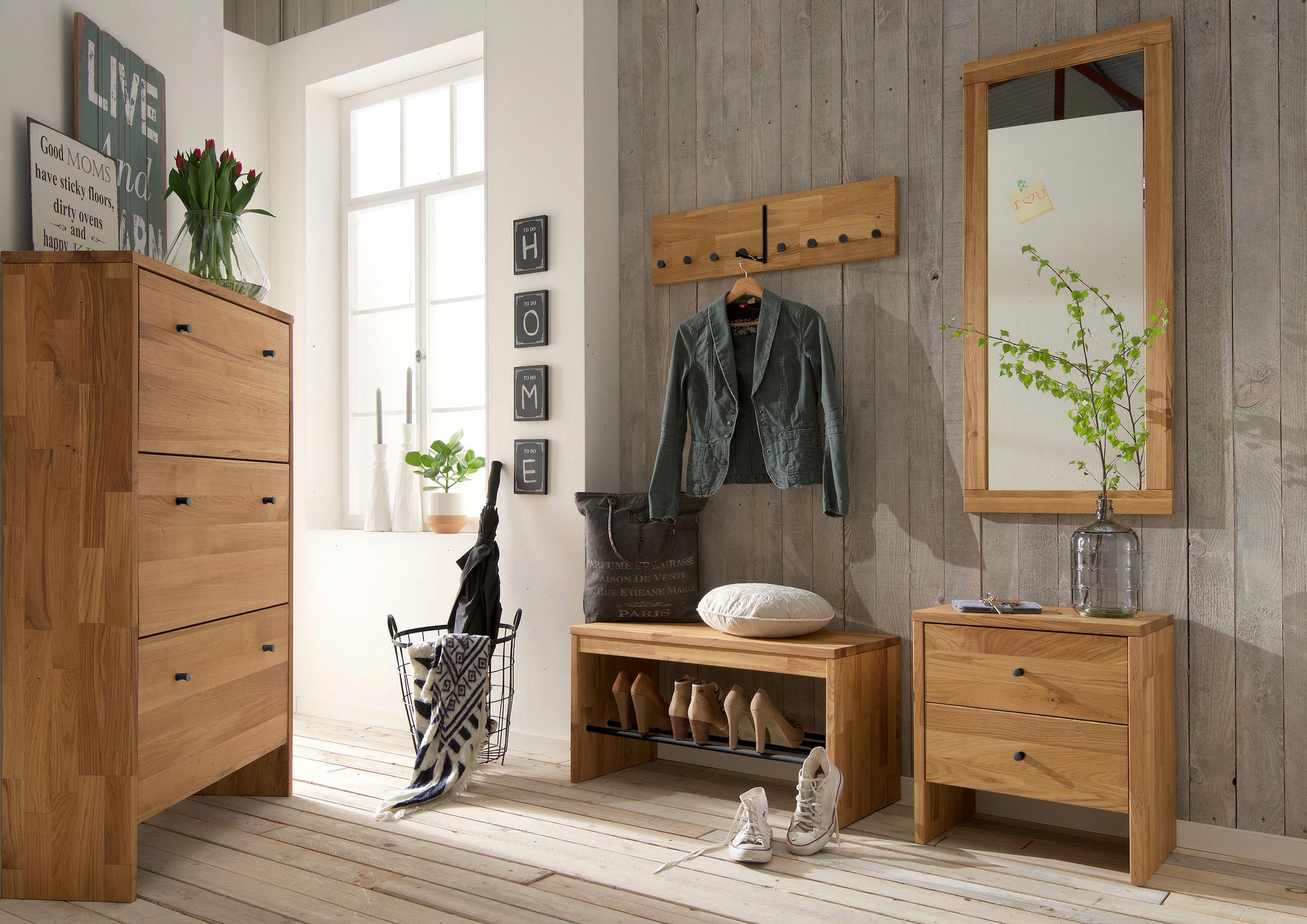 Home affaire Kombikommode »Dura - Kommode aus Massivholz, langlebig & hochwertig & rustikal« aus FSC®-zertifizierten Massivholz, Breite 82 cm