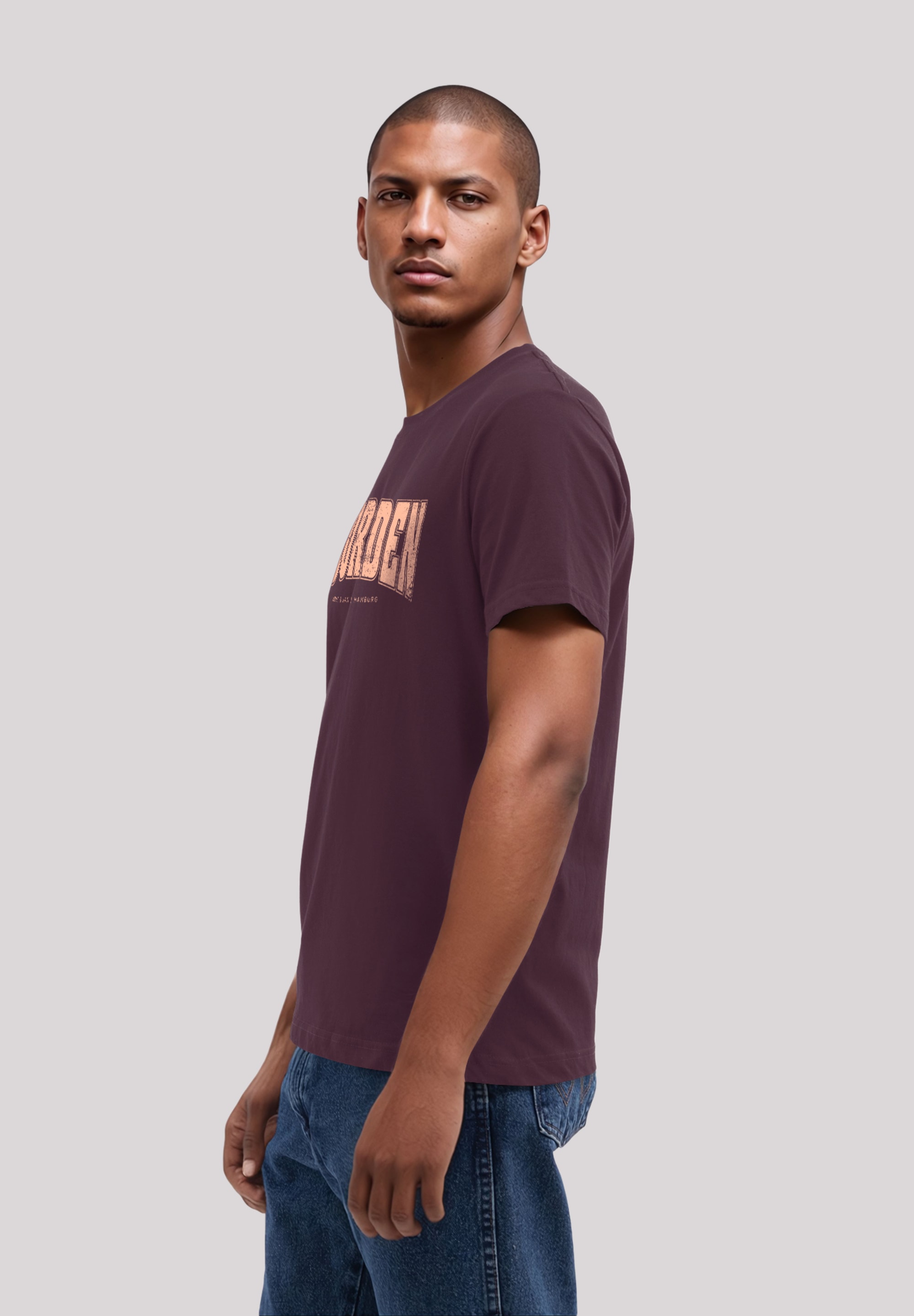 F4NT4STIC T-Shirt »Knut & Jan Hamburg Noorden Collegiate«, Premium Qualität