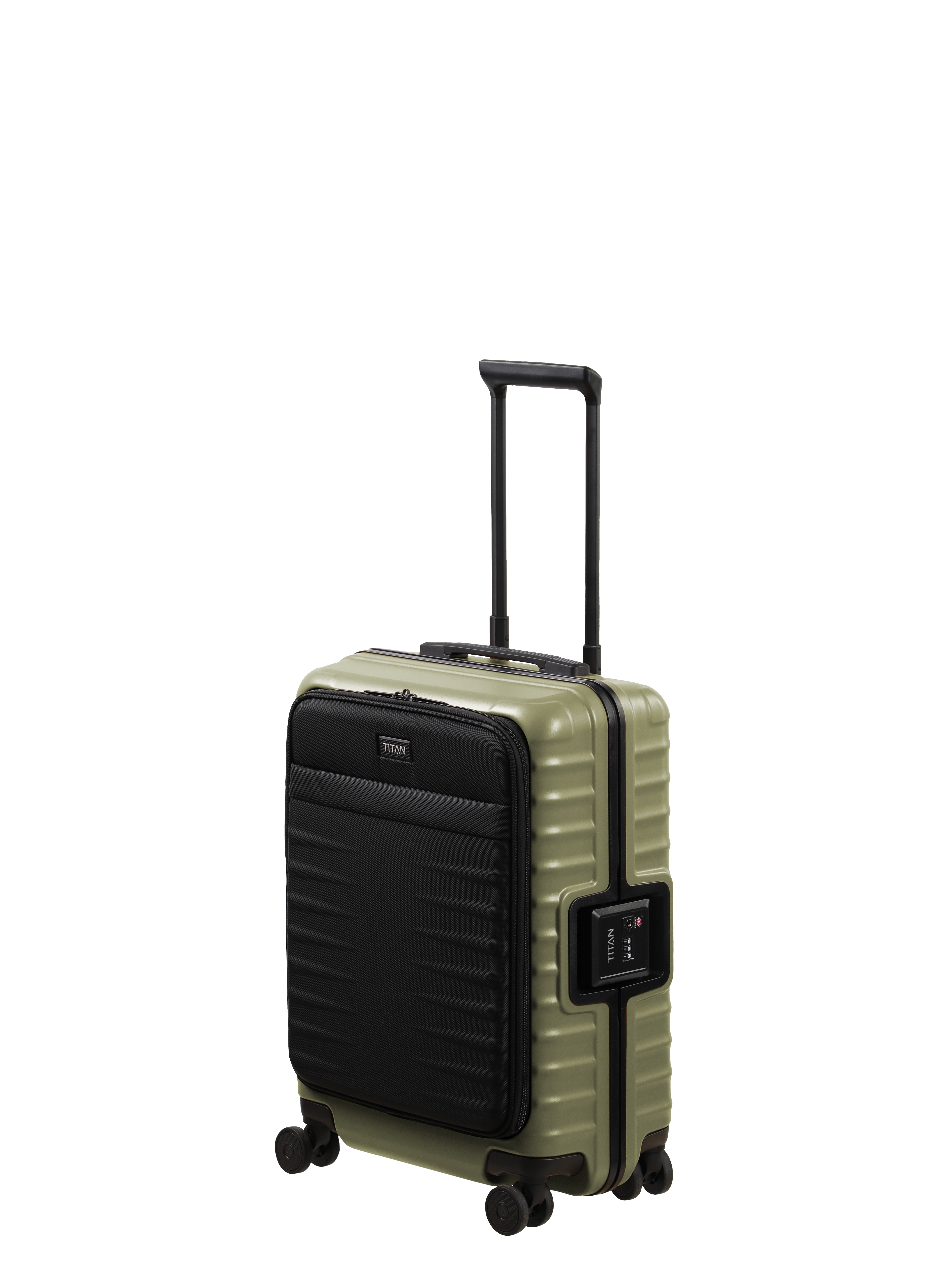 TITAN - Made in Germany Trolley "OVERSEAS Koffer Hartschale" 42 l 4 Rollen mit TSA-Rahmenschloss, intelligenter Innenaufteilung
