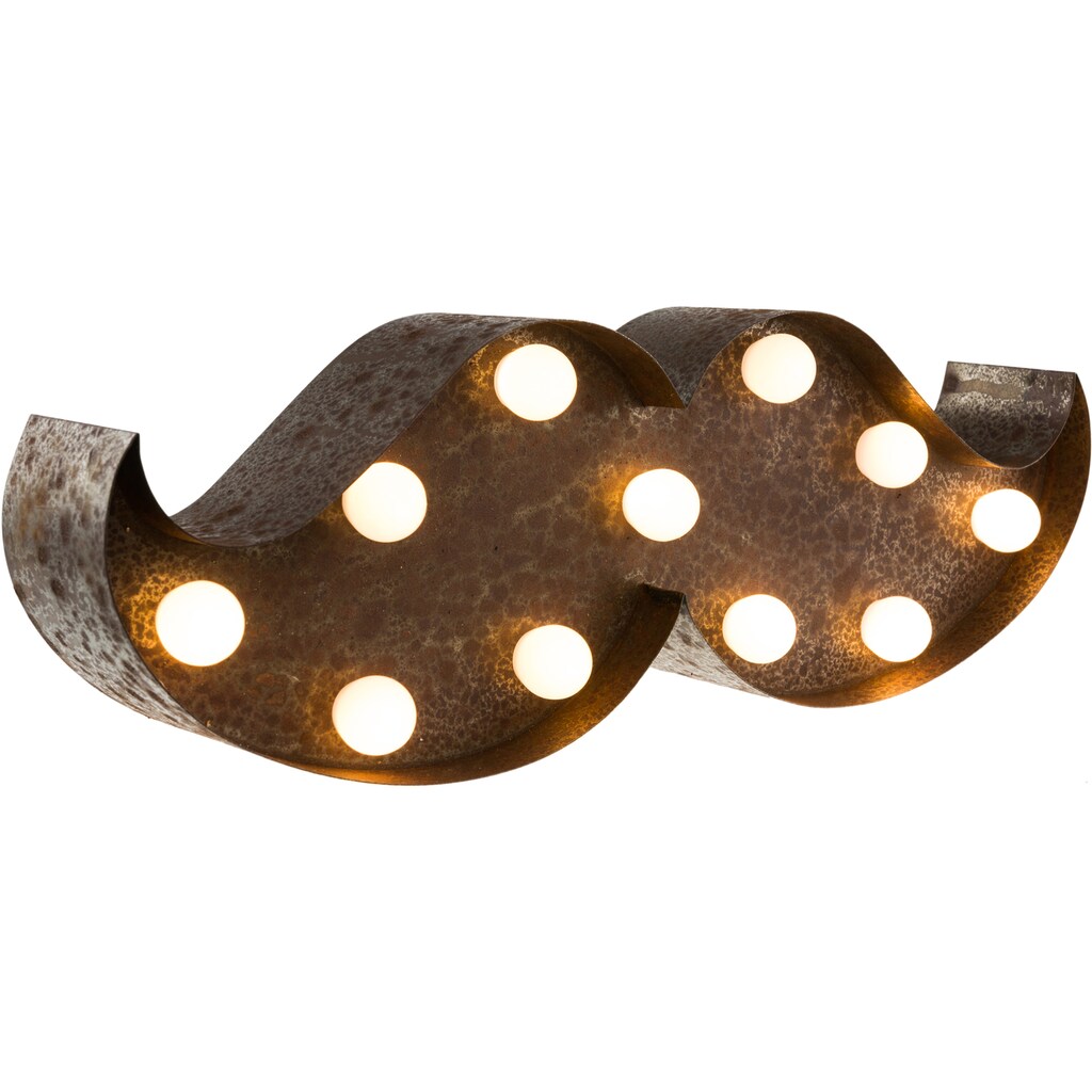 MARQUEE LIGHTS Tischleuchte »Moustache«, 11 flammig-flammig