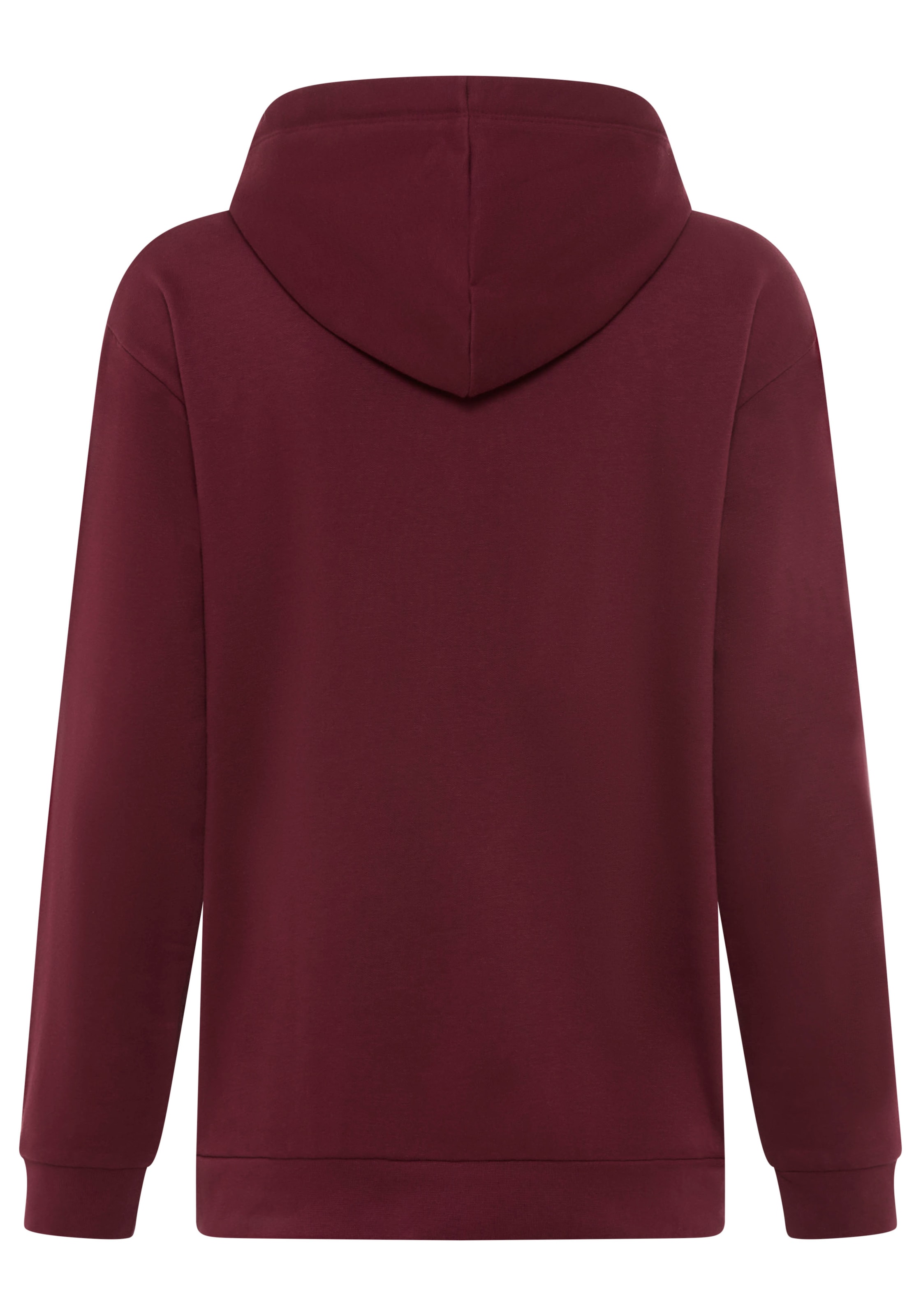 DELMAO Kapuzensweatshirt , Weiche Baumwollmischung mit Kängurutasche und bedruckter Kordel
