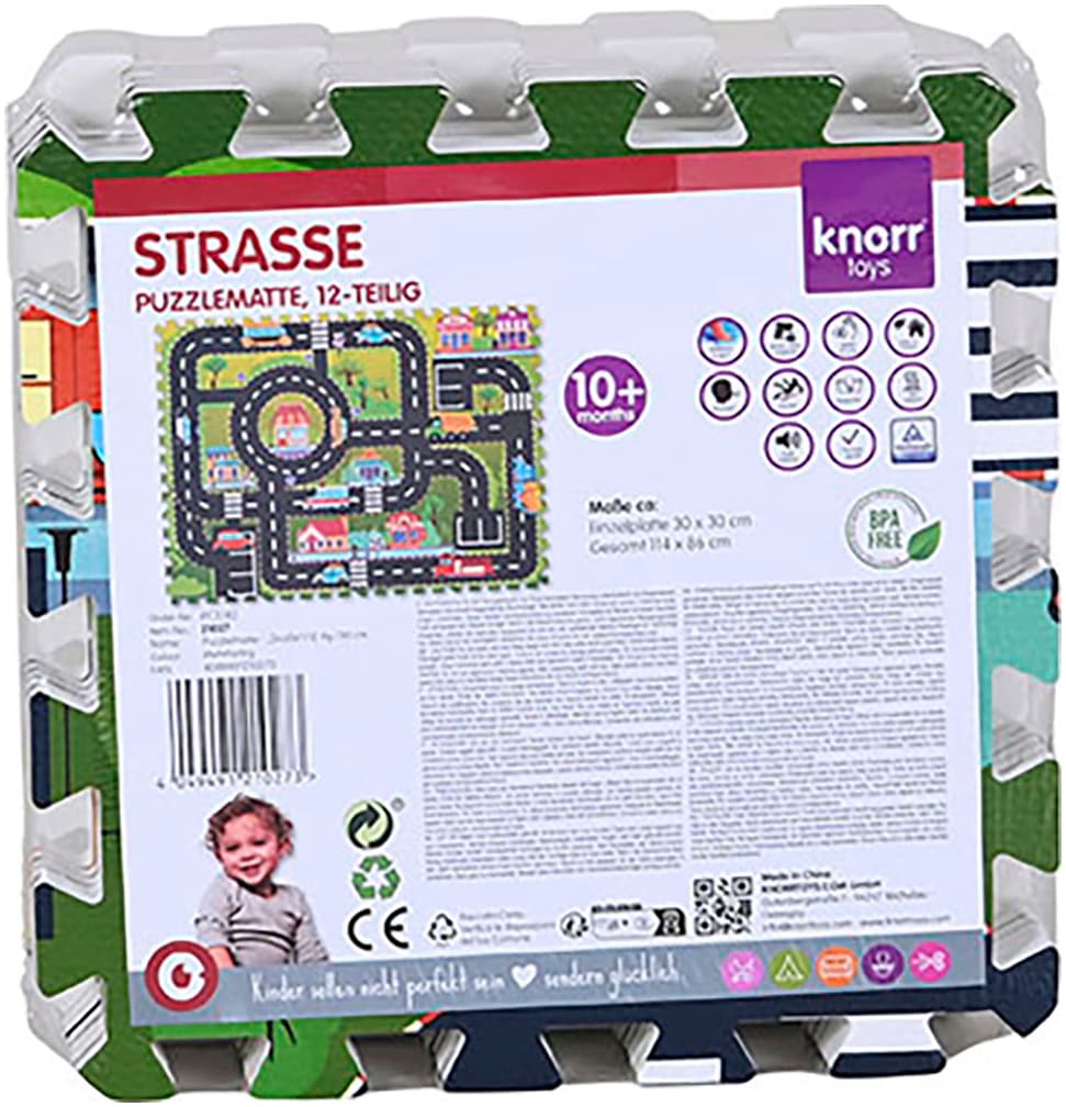 Knorrtoys® Puzzle »Straße«, Puzzlematte, Bodenpuzzle