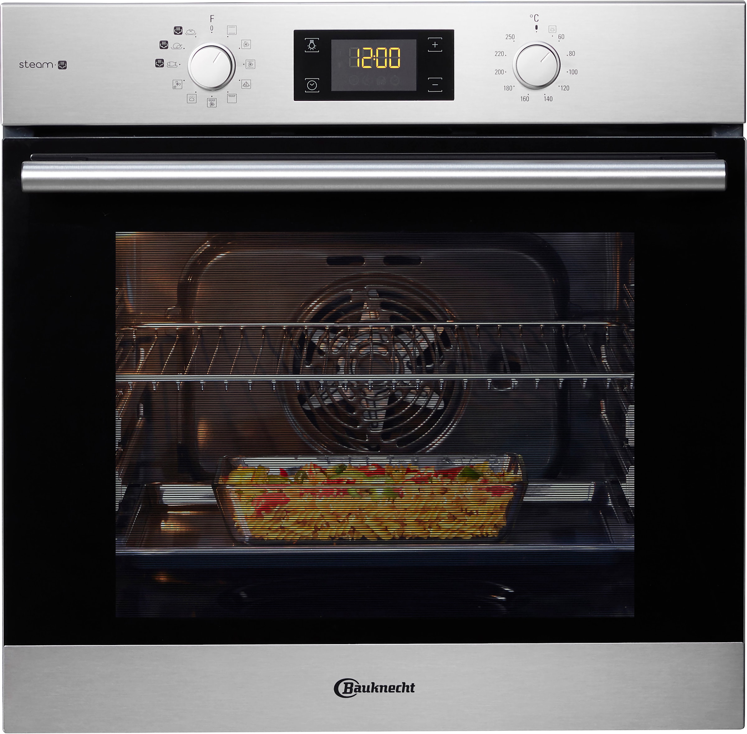 Backofen-Set | Dampffunktion 2«, 2, Teleskopauszug, Steam per mit »BAKO Rechnung BAUR Steam mit BAKO BAUKNECHT 2-fach-