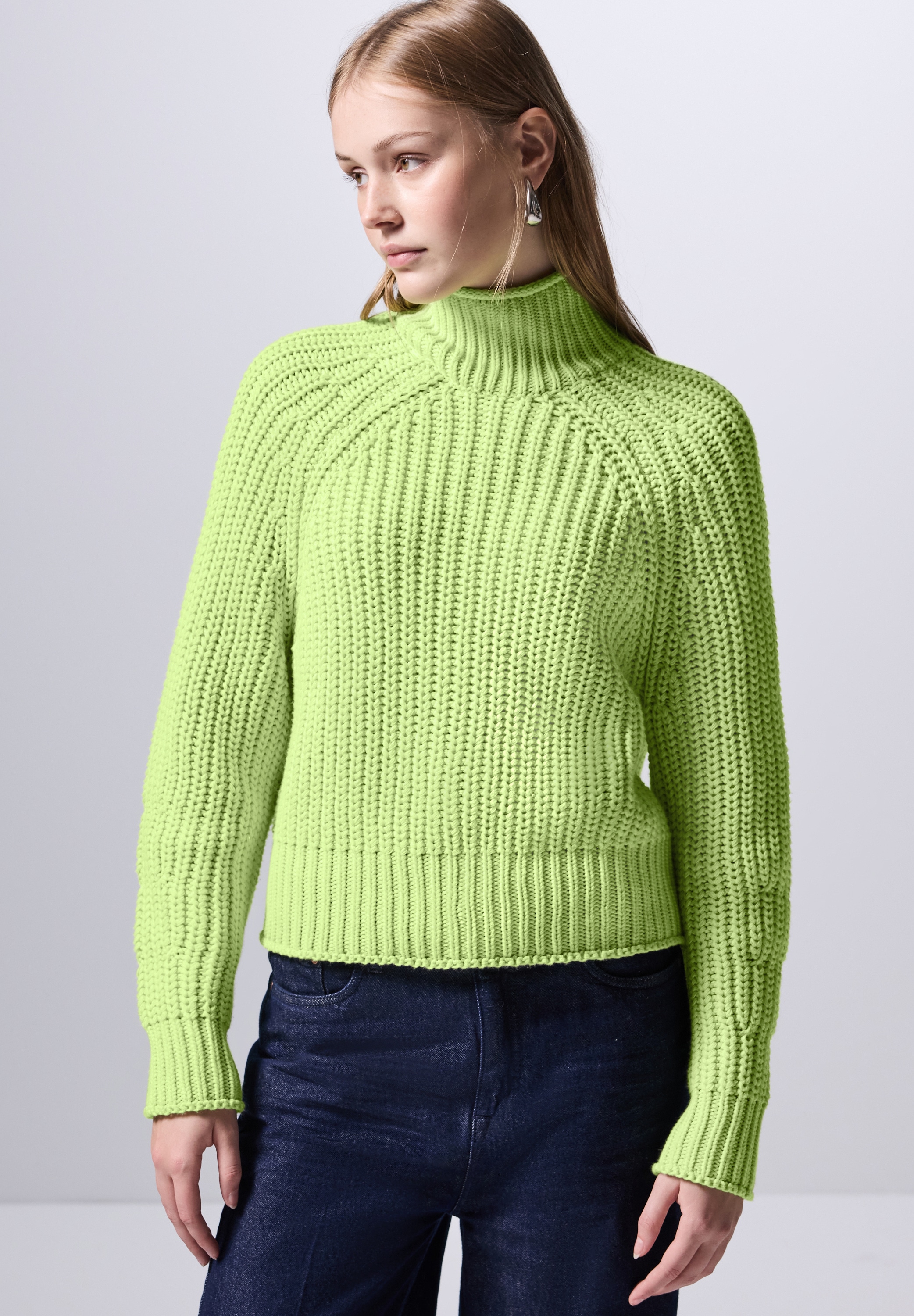 STREET ONE STUDIO Strickpullover, im soften Baumwoll-Mix