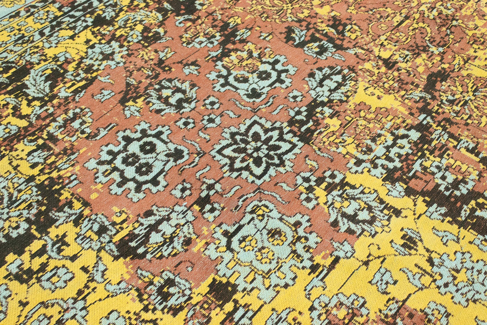 morgenland Teppich »VINTAGE MANHATTAN«, rechteckig, 6 mm Höhe, Handarbeit Viskose Shabby, Wohnzimmer