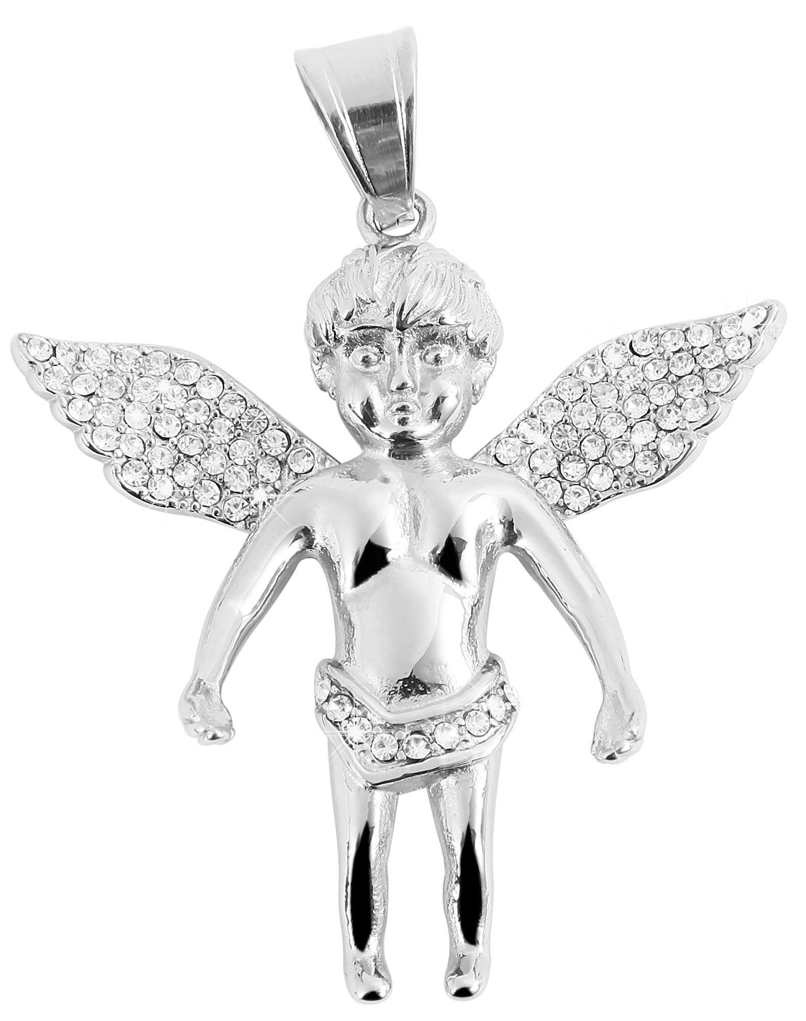 Adelia´s Kettenanhänger »Damen Anhänger – Anhänger aus Edelstahl mit Strass Steinchen« ()  Perfekt als Geschenk für besondere Menschen