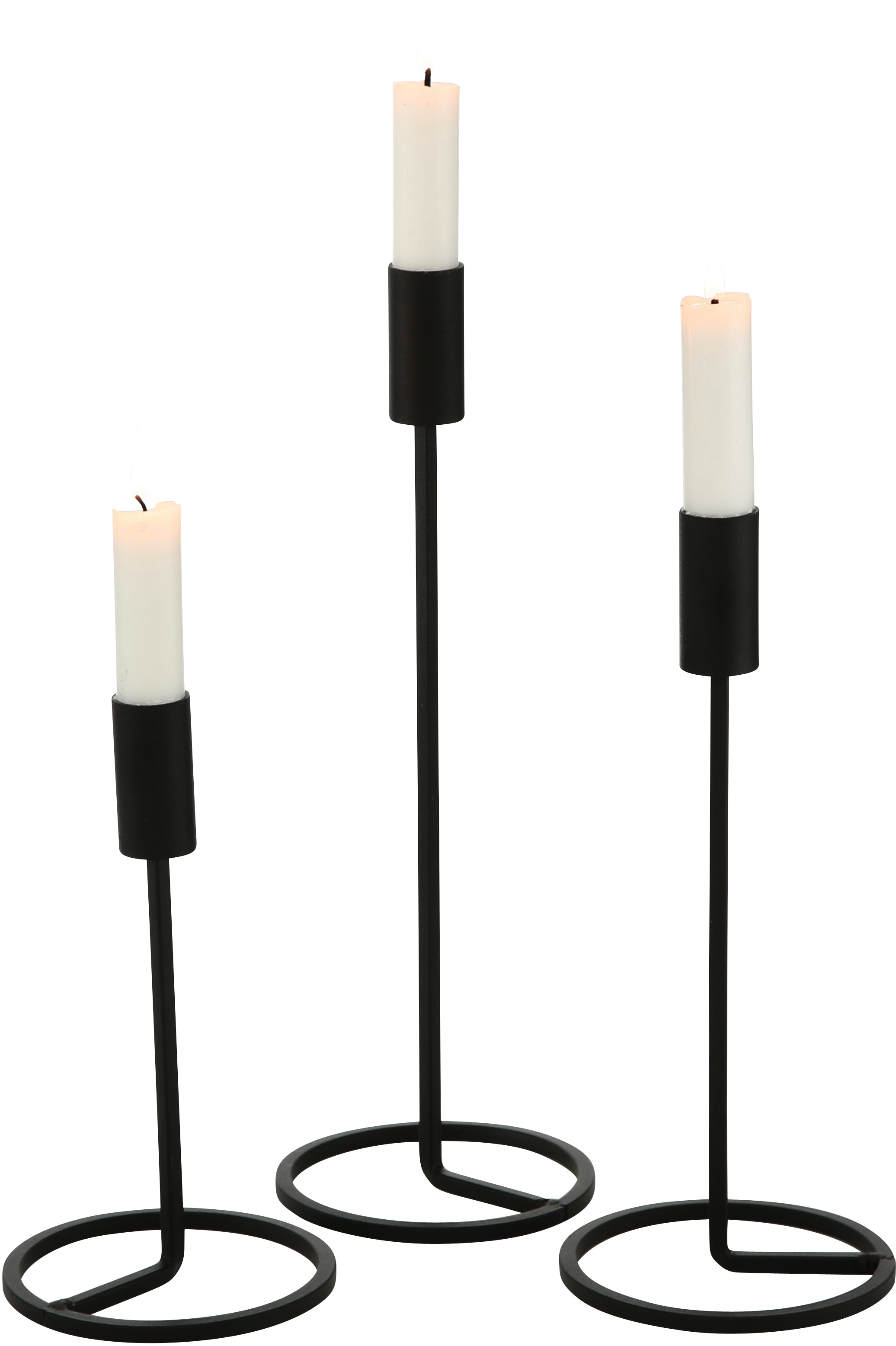 BOLTZE Kerzenleuchter »Fio«, (Set, 3 St.), aus Eisen kaufen | BAUR