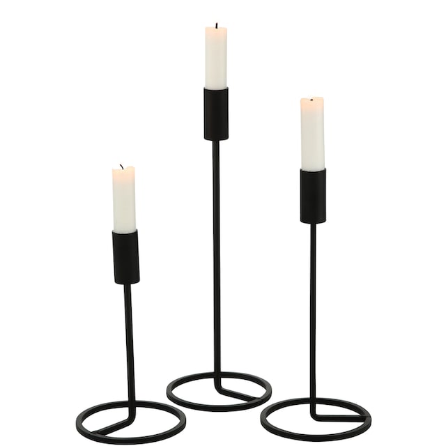 BOLTZE Kerzenleuchter »Fio«, (Set, 3 St.), aus Eisen kaufen | BAUR