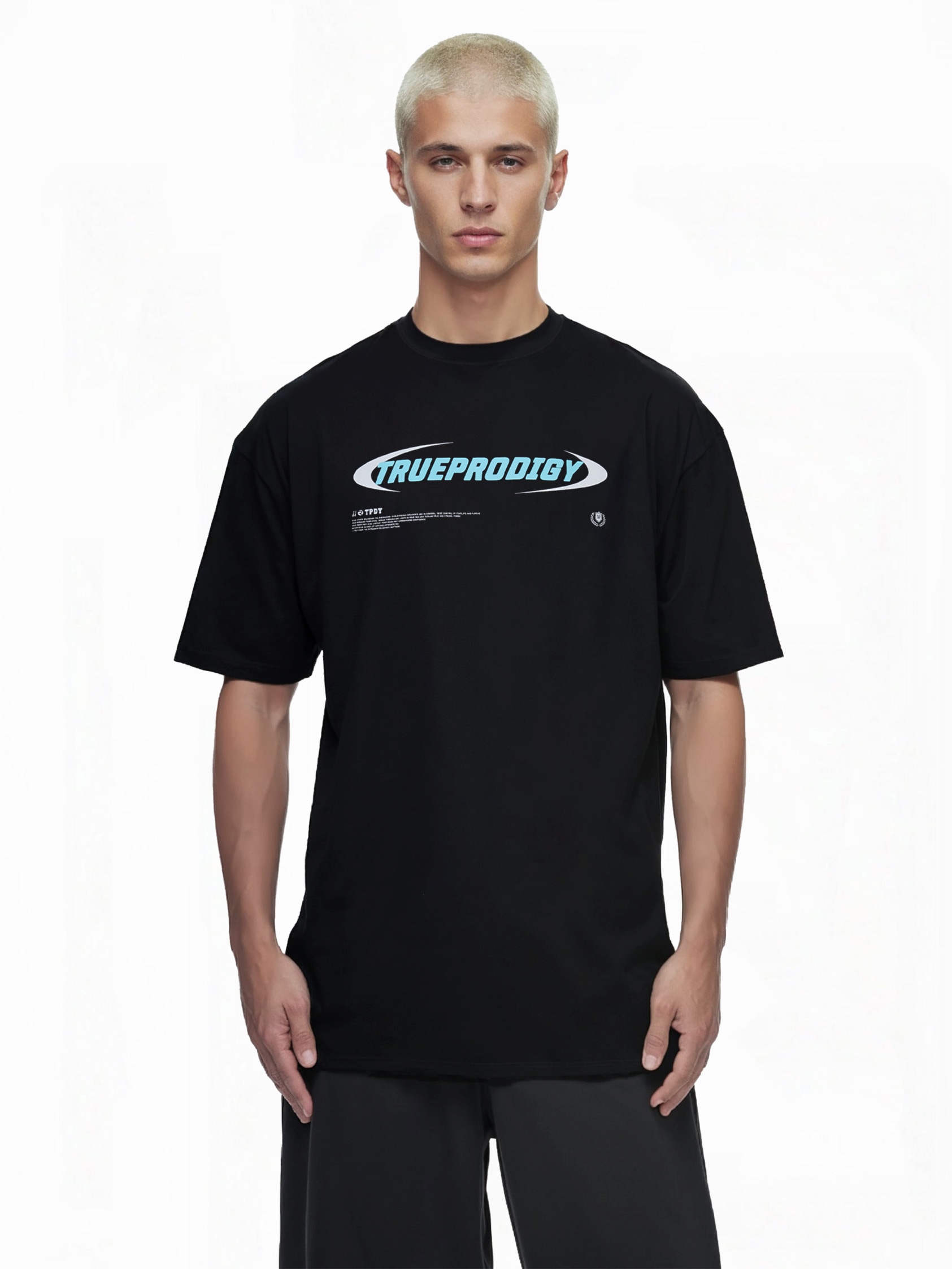 trueprodigy Oversize-Shirt "Ravi Logo Print Oversized Rundhals"