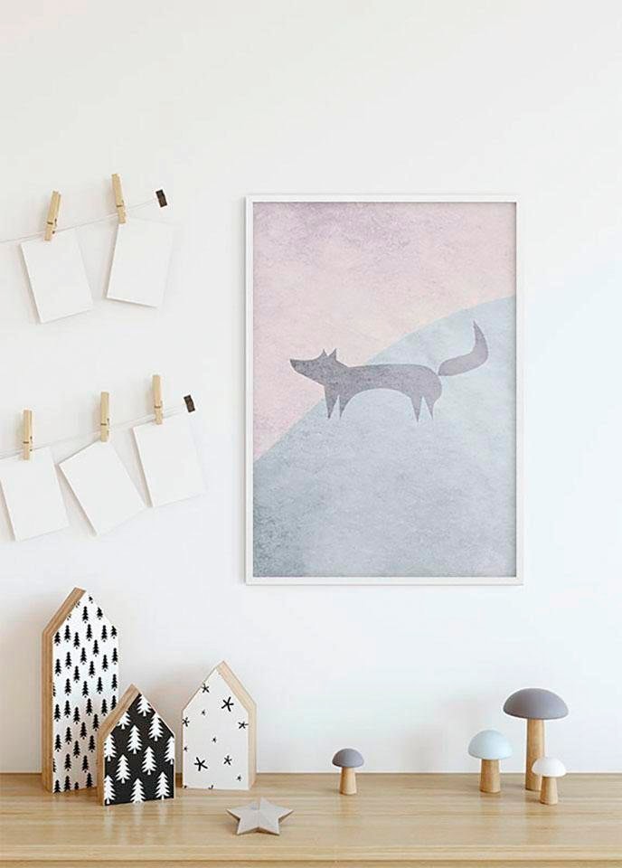 Komar Poster "Wild and Free Fox", Tiere, (1 St.), Kinderzimmer, Schlafzimmer, Wohnzimmer