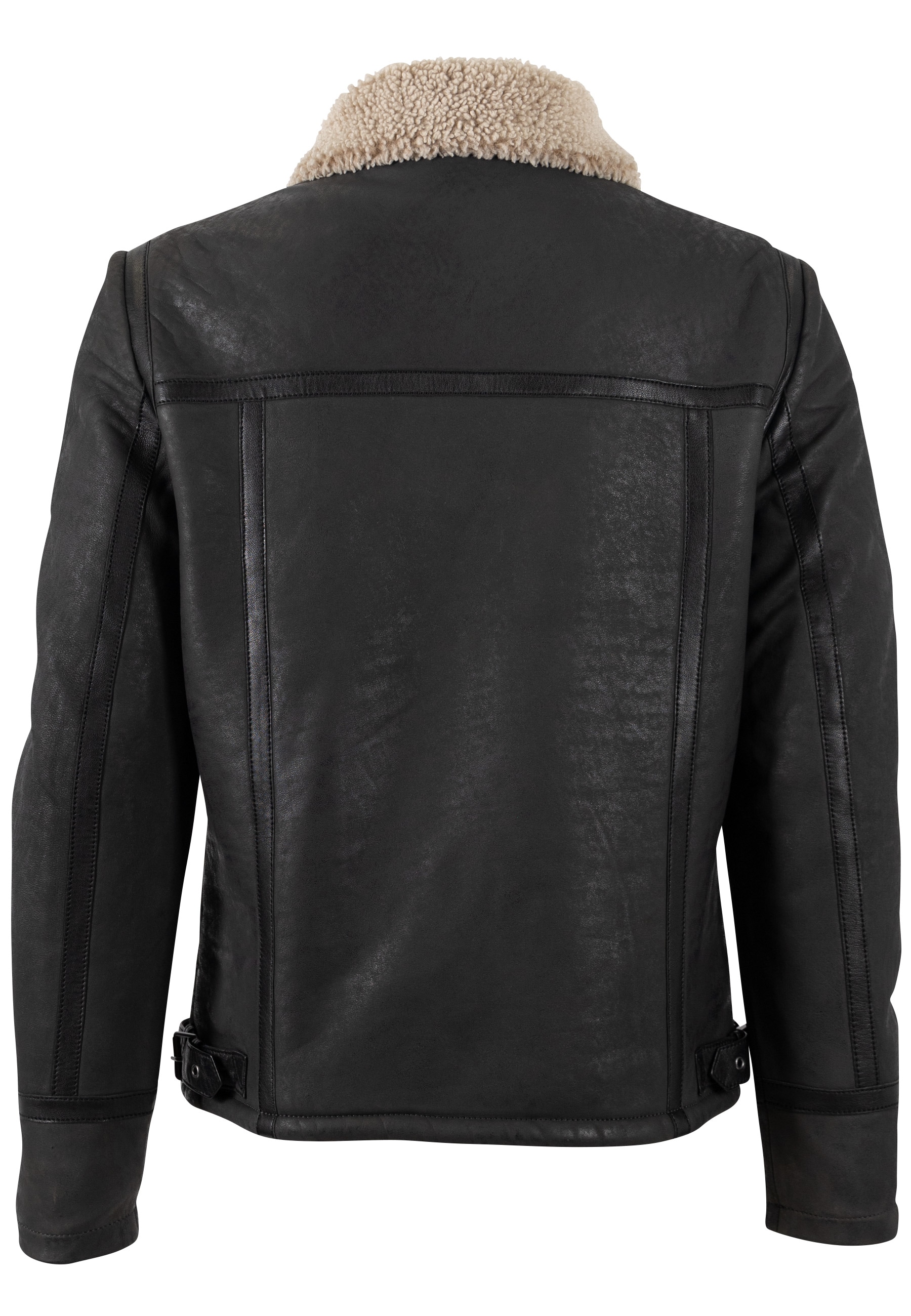 Mauritius Lederjacke »MMAlasko«, mit Umlegekragen