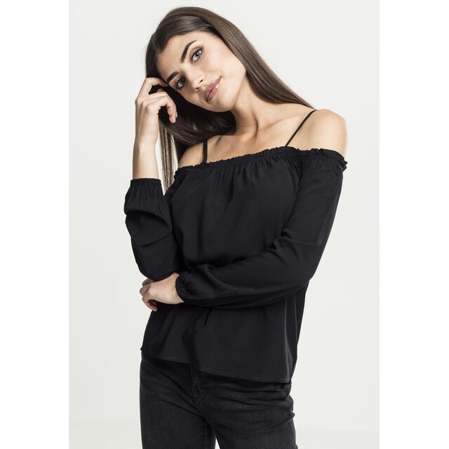 URBAN CLASSICS Langarmshirt »Damen Ladies Cold Shoulder Longsleeve«, (1 tlg.)  für kaufen | BAUR