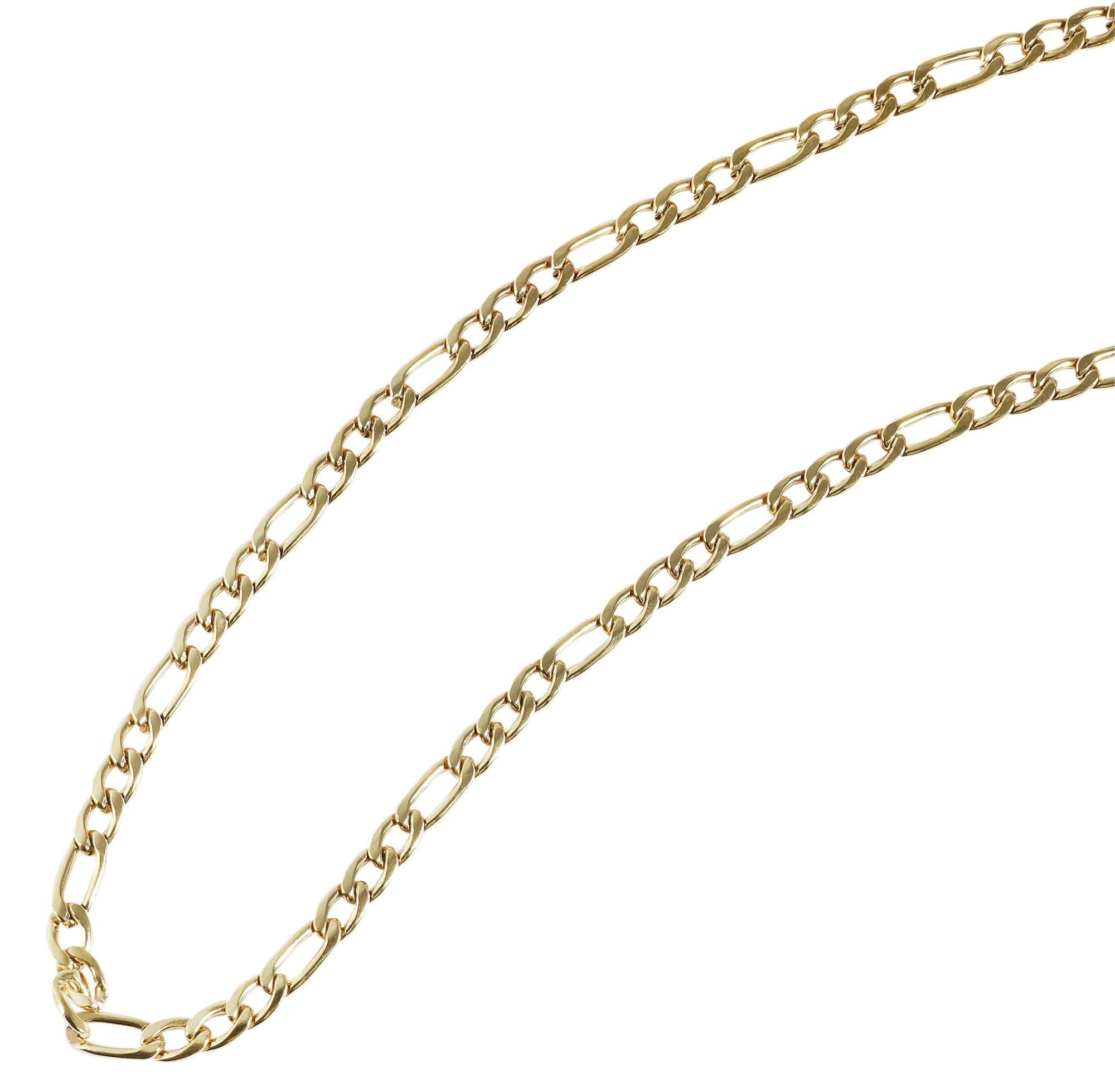 Adelia´s Kette ohne Anhänger »Unisex Halskette – Figarokette aus Edelstahl 50+5« Ein kleines Geschenk mit großer Wirkung