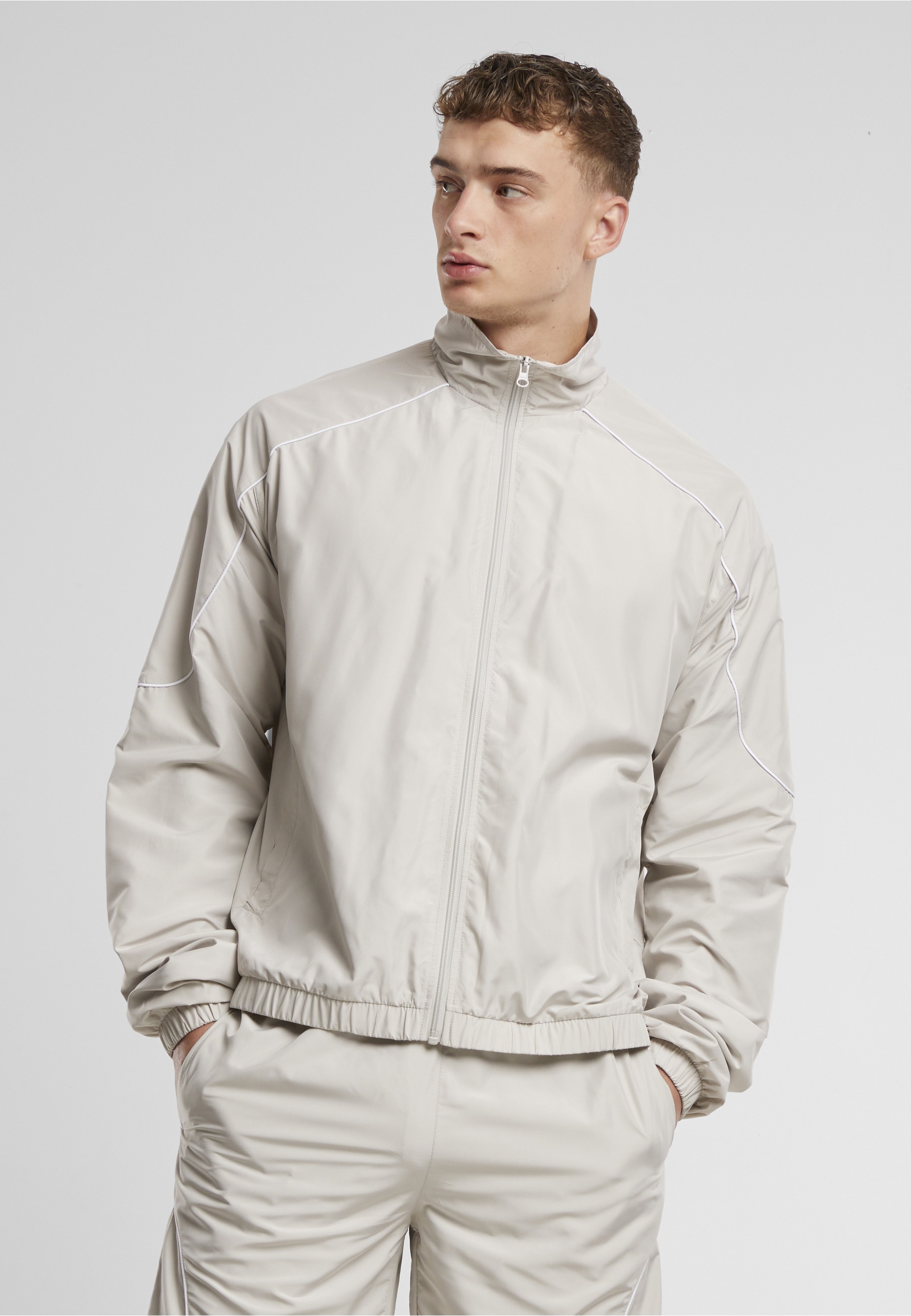 Urban Classics Veste De Survêtement Piped Panel Cloud 5XL Homme 2