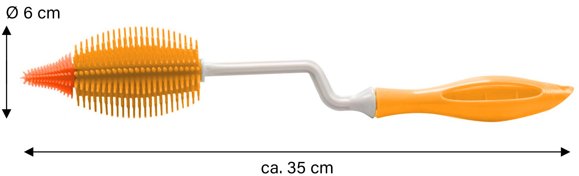 STONELINE Reinigungsbürste aus Silikon mit drehbarem Stiel
