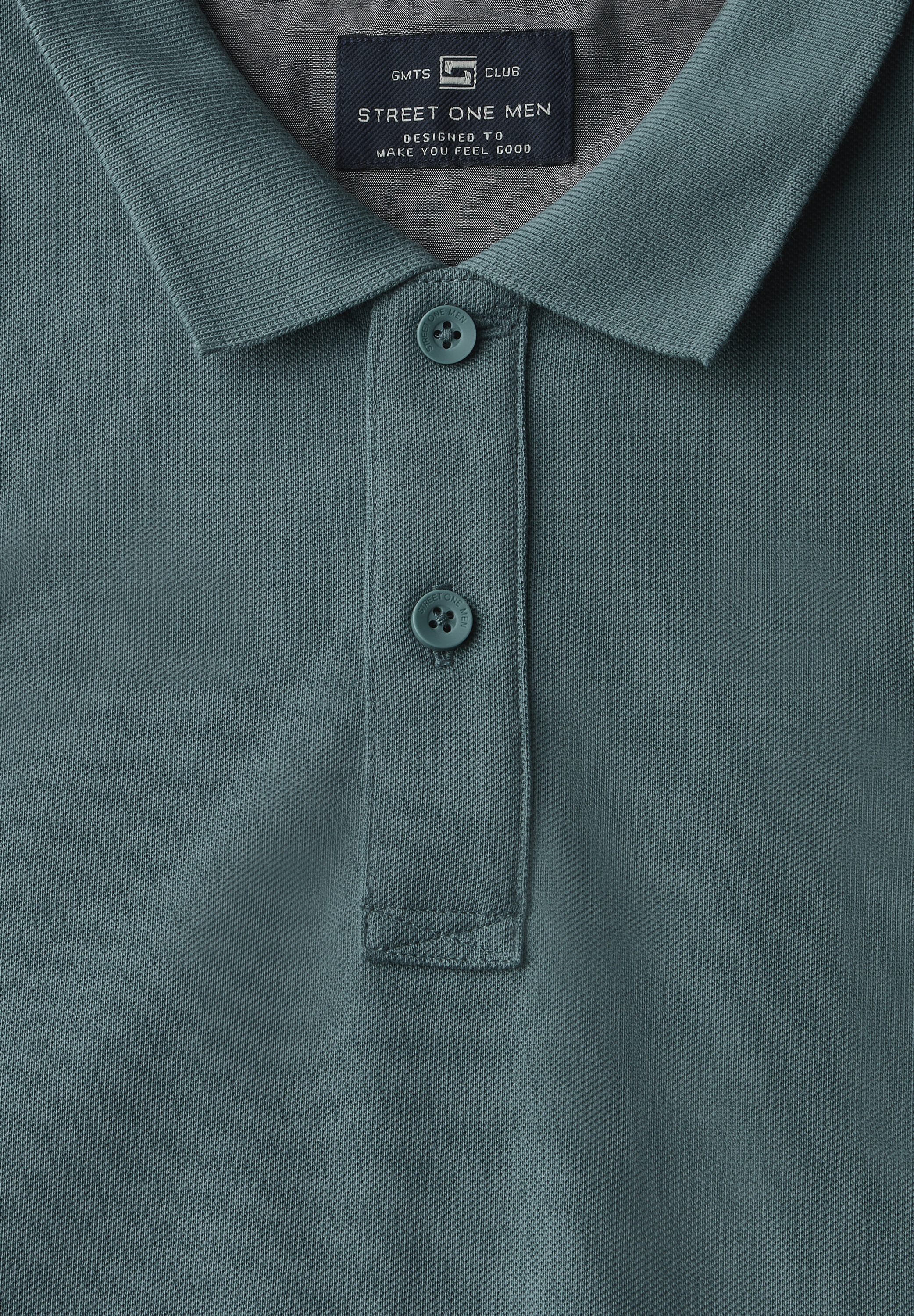 STREET ONE MEN Poloshirt, aus reiner Baumwolle