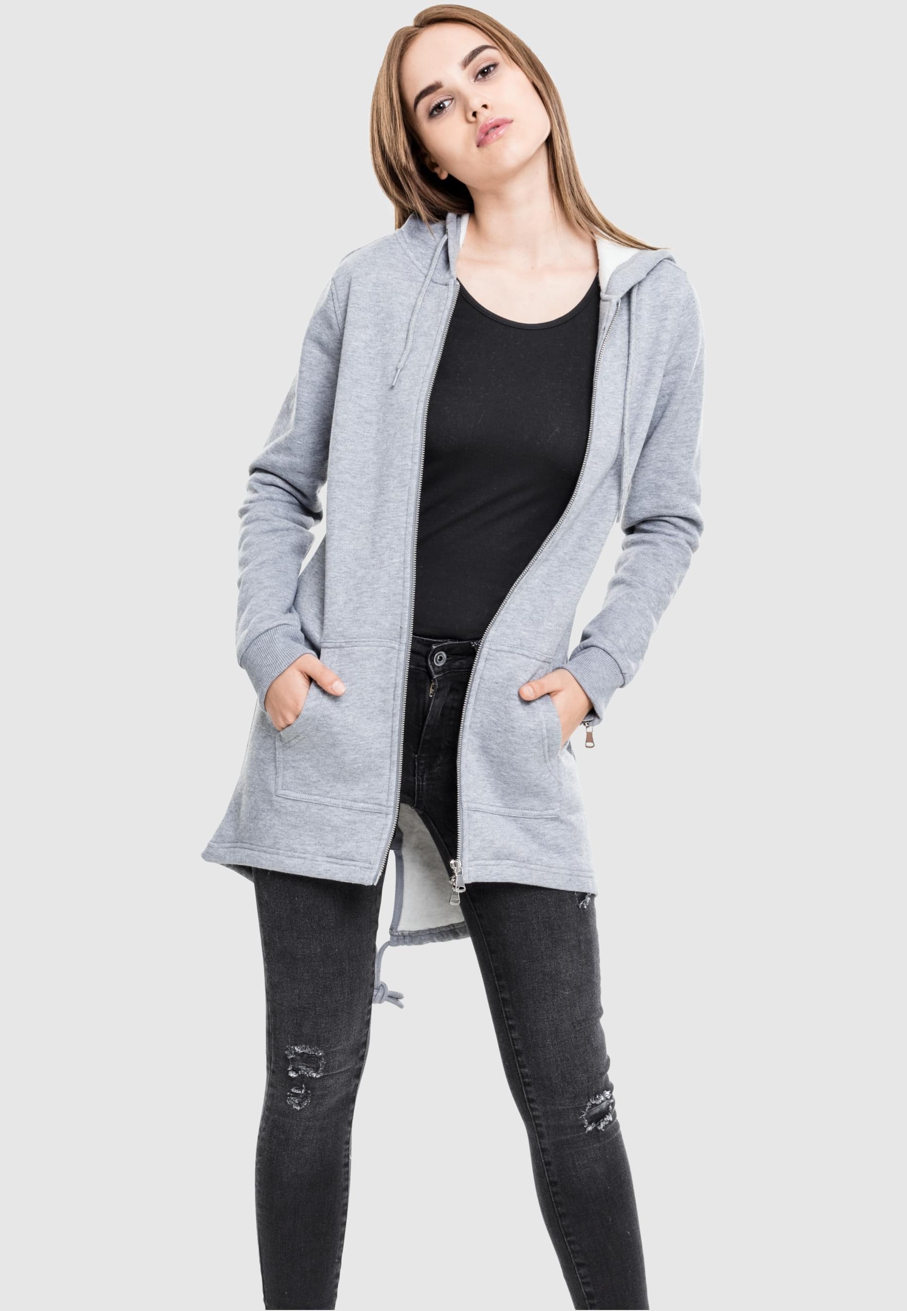 URBAN CLASSICS Sweatjacke »Urban Classics Damen Ladies Sweat«