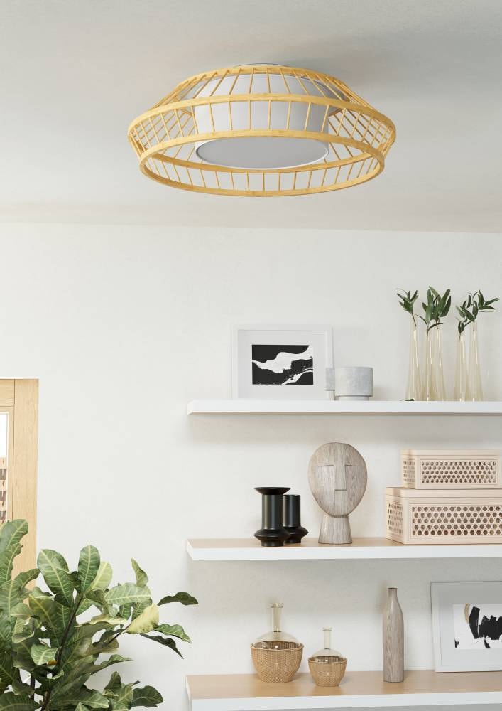 EGLO Deckenleuchte »YUKU-Z«, 1 flammig, Leuchtmittel LED-Modul | LED fest integriert, ZigBee, App und Sprachsteuerung Alexa, RGB, dimmbar, Ø 46 cm