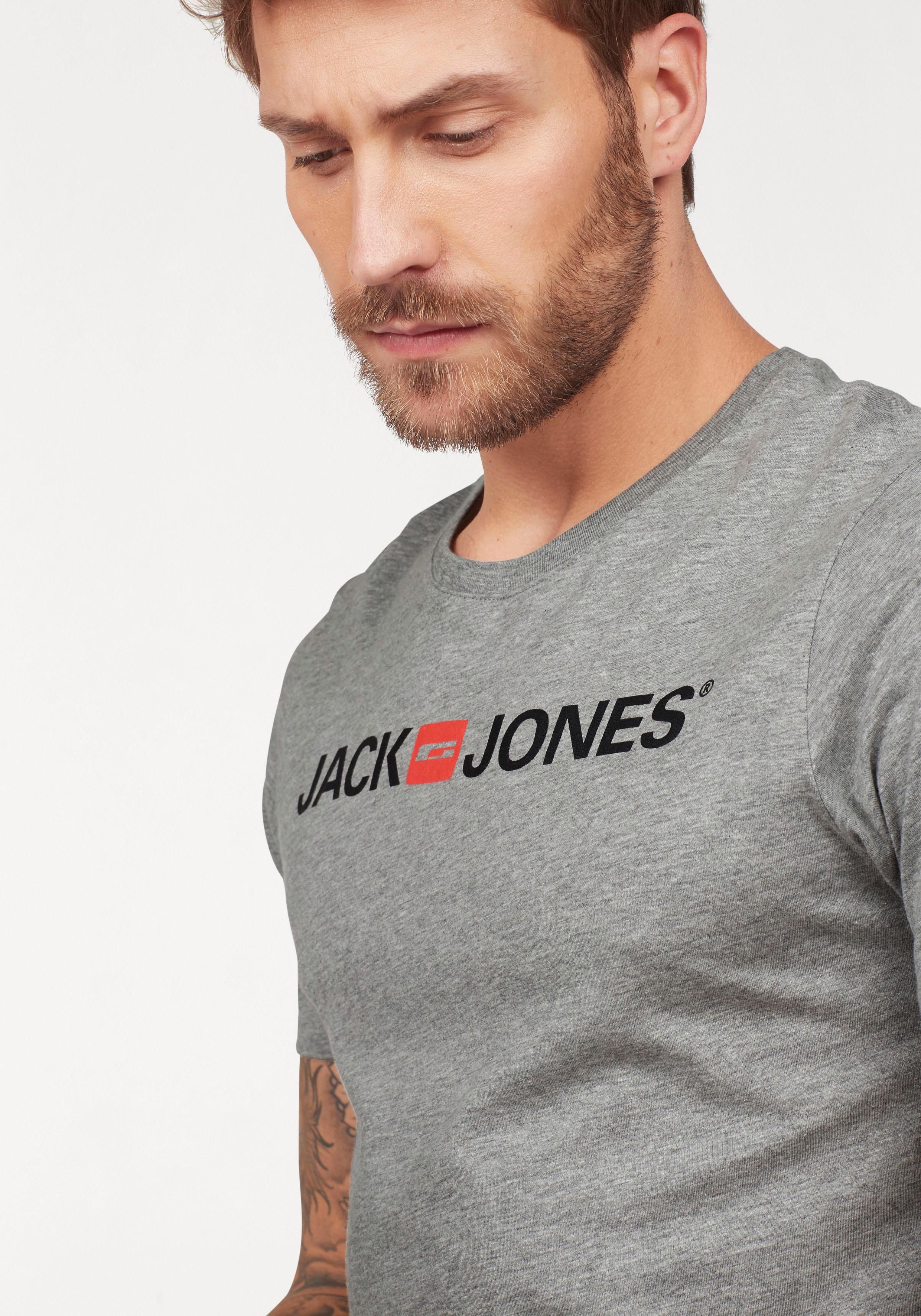 Thumbnail - Jack & Jones T-Shirt "JJECORP mit Print, vielseitig kombinierbar für den Alltag" Logodruck, modisch, regular fit, Baumwo...