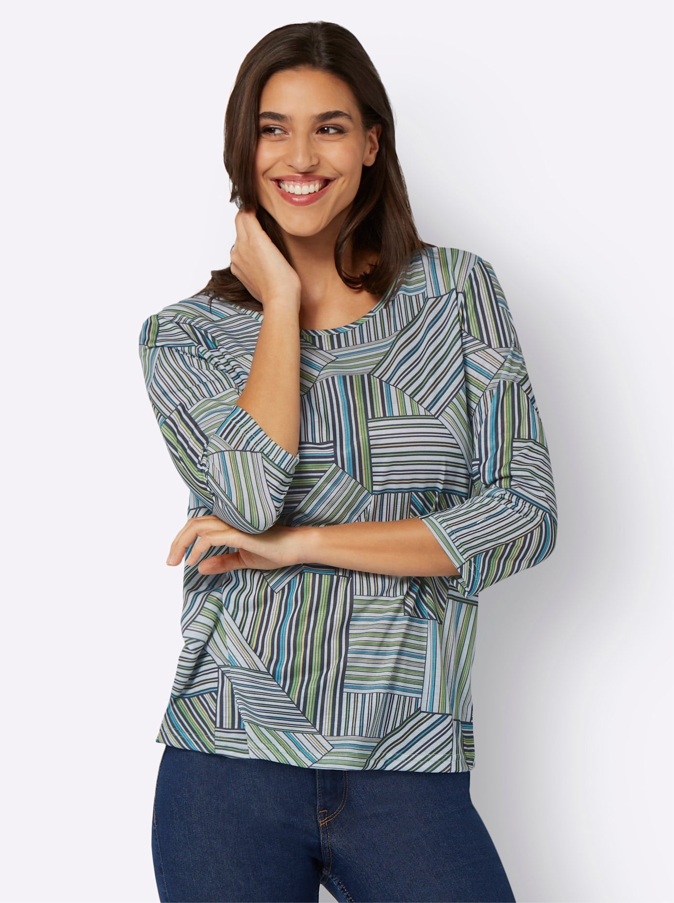Classic Basics 3/4-Arm-Shirt "3/4-Arm-Shirt" 1 Stk. tlg. günstig online kaufen